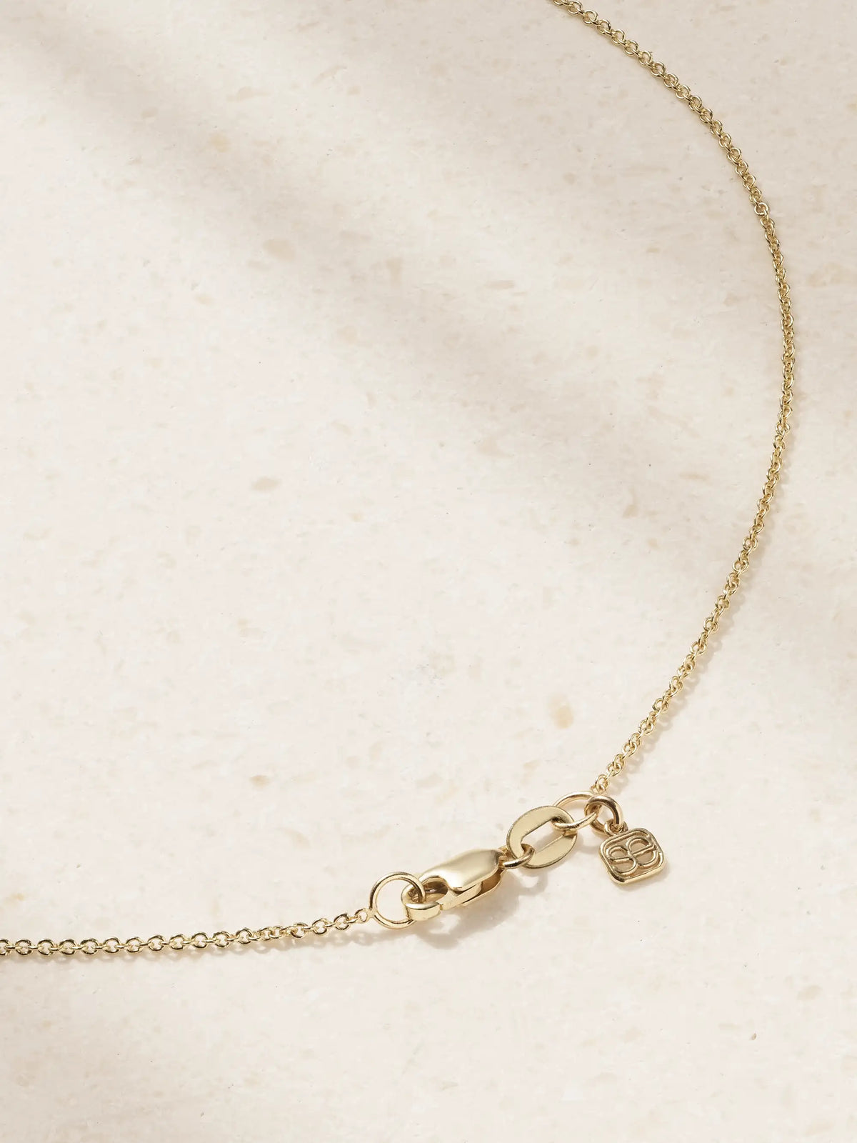 Half Heart 14-karat Gold Diamond Necklace