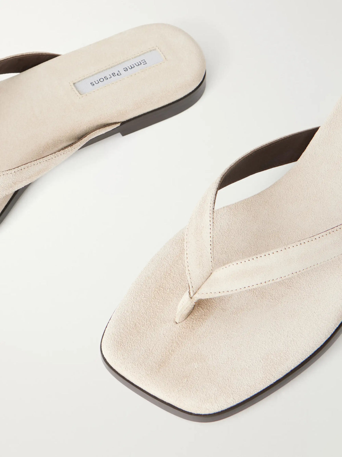 Meta Suede Thong Sandals