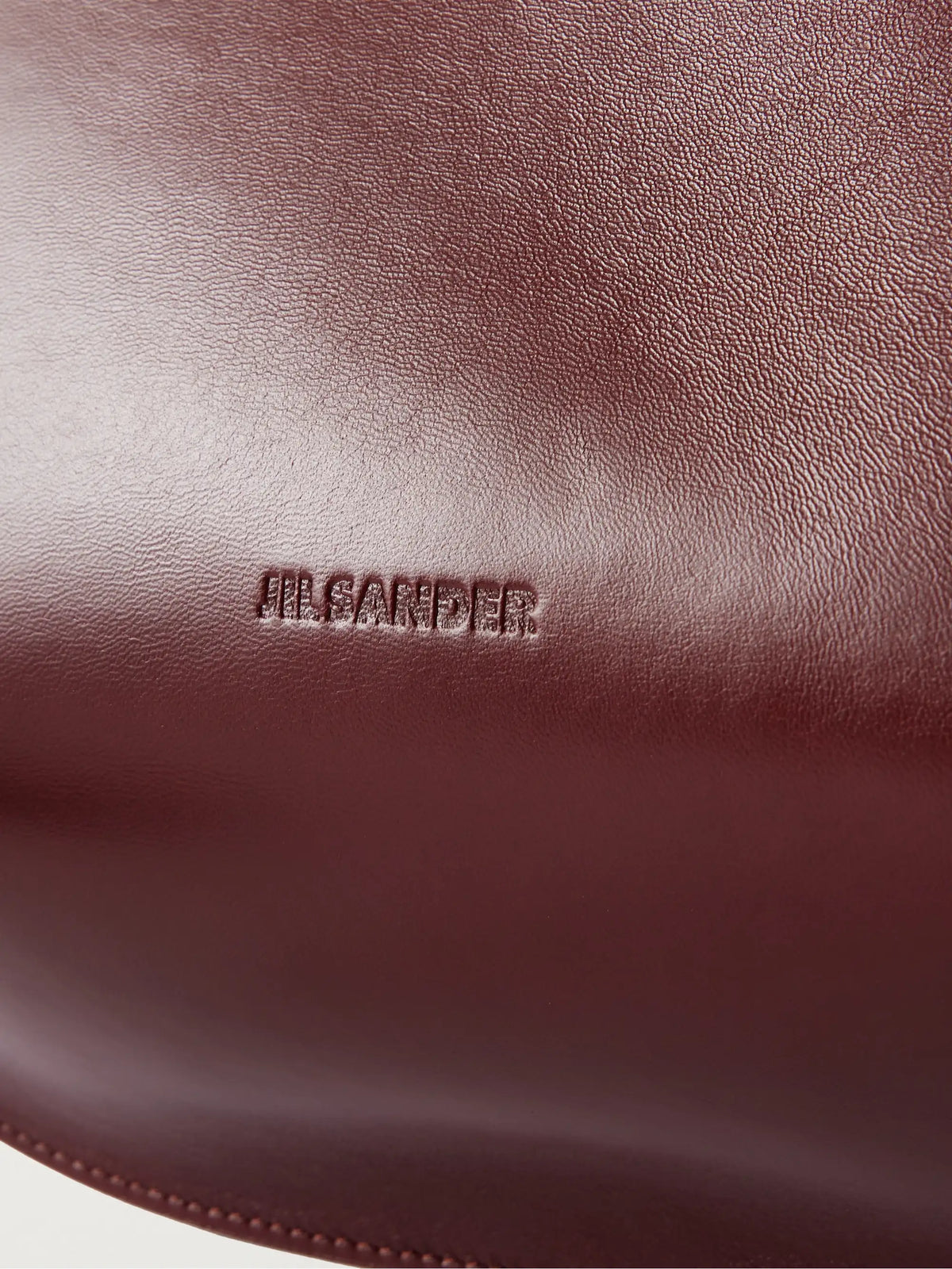 Jil Sander Kante Leather Shoulder Bag