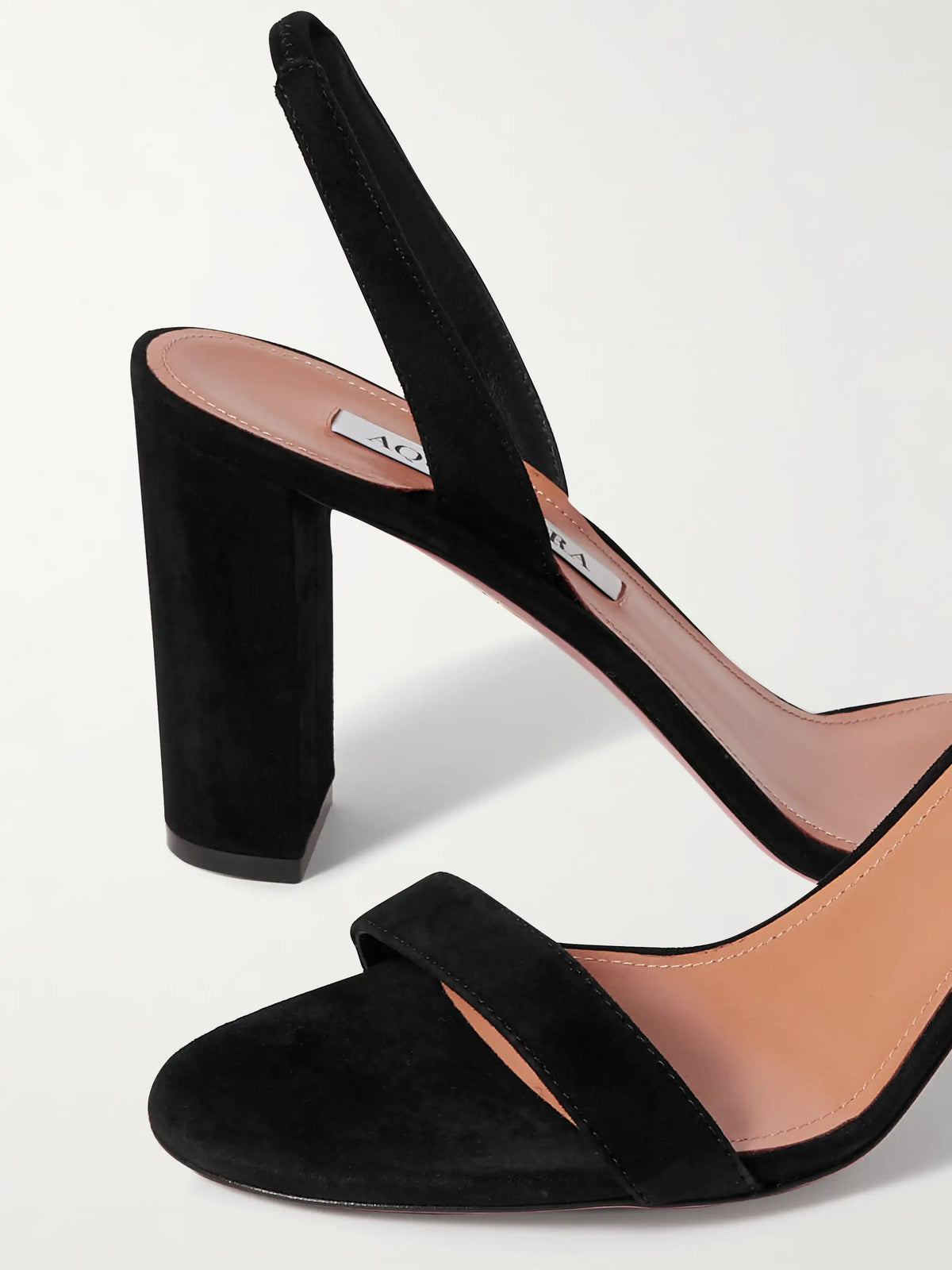 So Nude 85 Suede Slingback Sandals