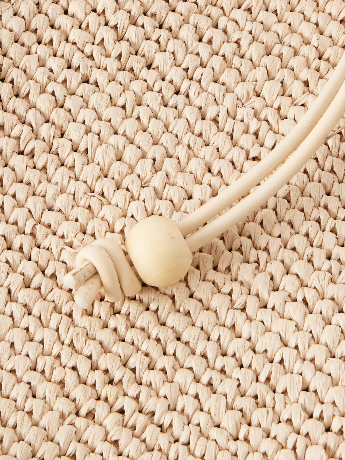 Kylie Woven Raffia Pouch