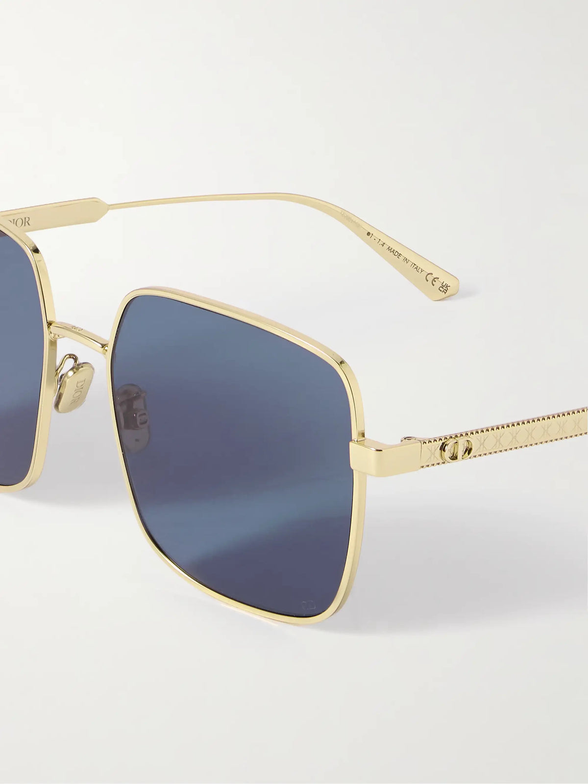 Diorcannage S1u Gold-tone Square-frame Sunglasses