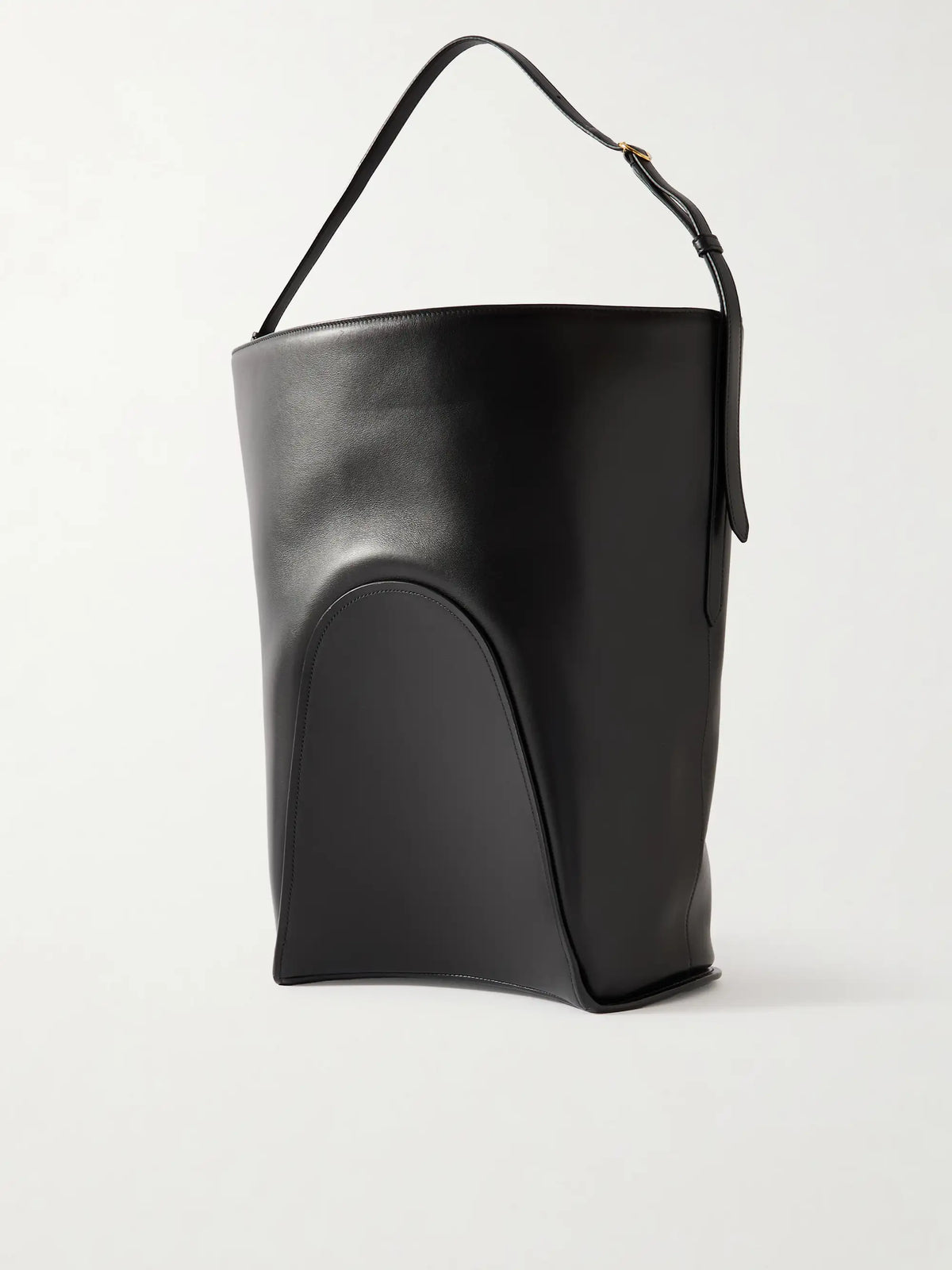Hip Large Leather Bucket Bag