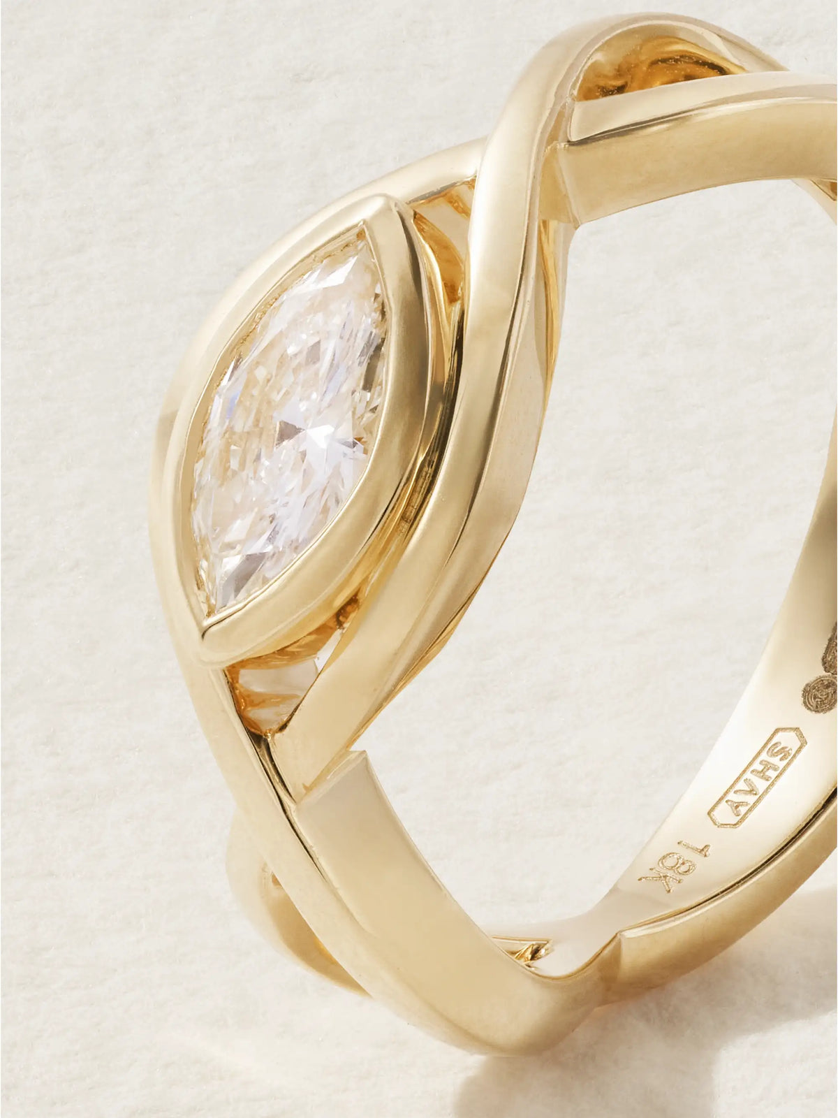 Vine 18-karat Gold Diamond Ring