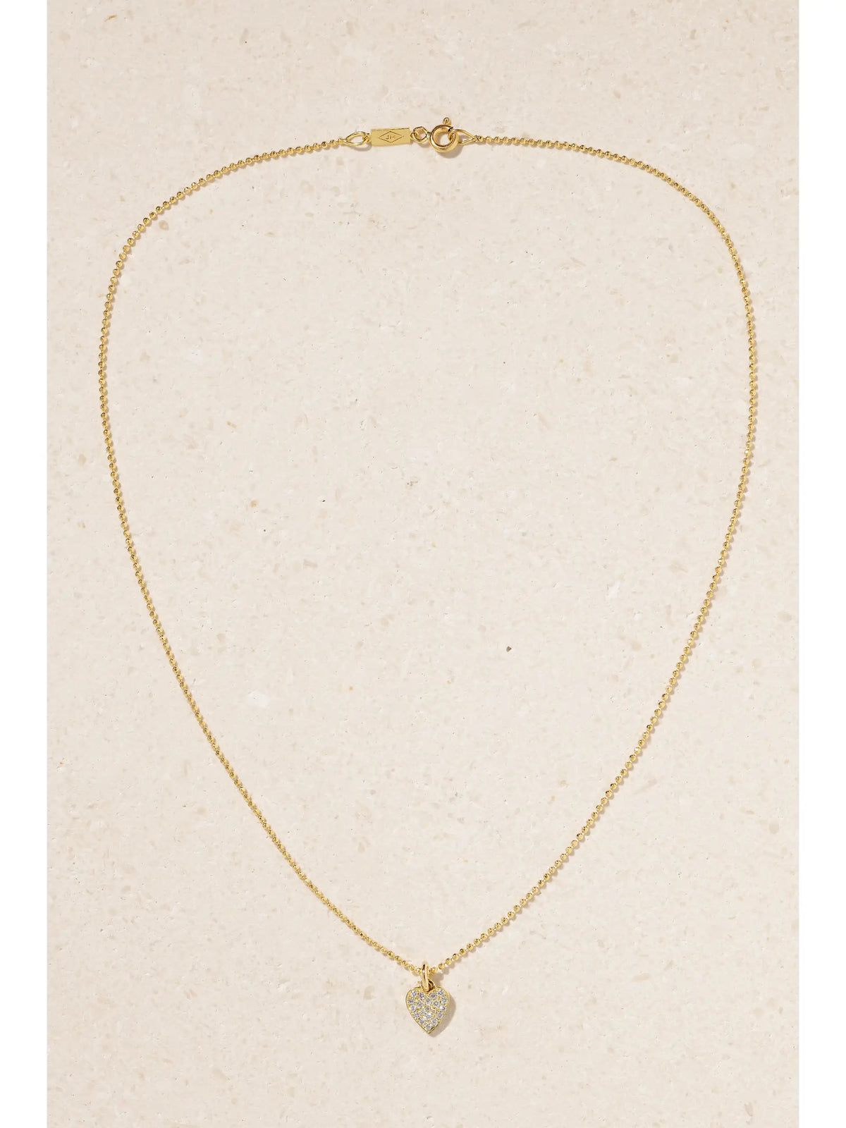 Heart 18-karat Gold Diamond Necklace