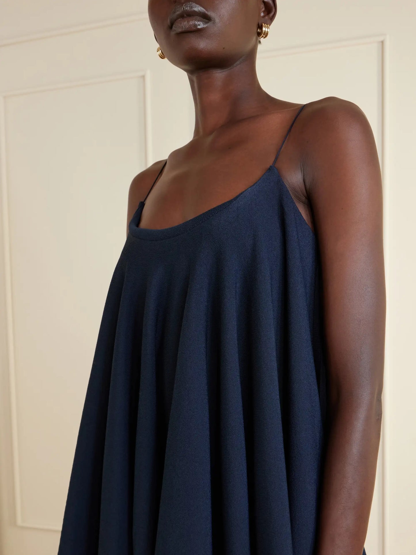Le Haut Voile Open-back Jersey Top
