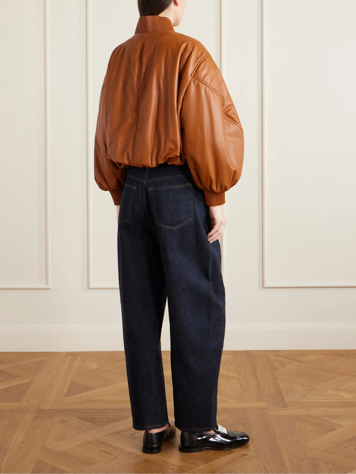 Givenchy Padded Leather Bomber Jacket