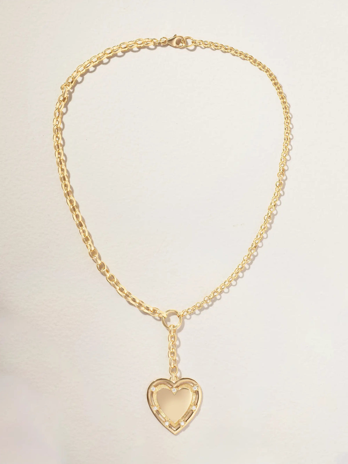 Heart Token Love 18-karat Gold Diamond Necklace