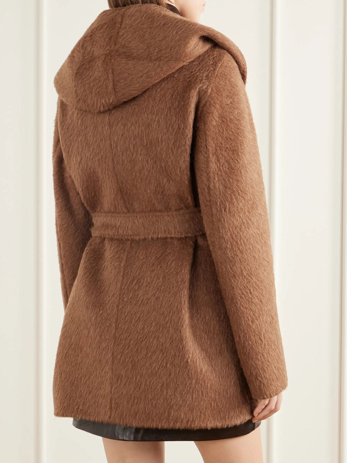 Max Mara Golf Belted Camel-hair And Mohair-blend Coat