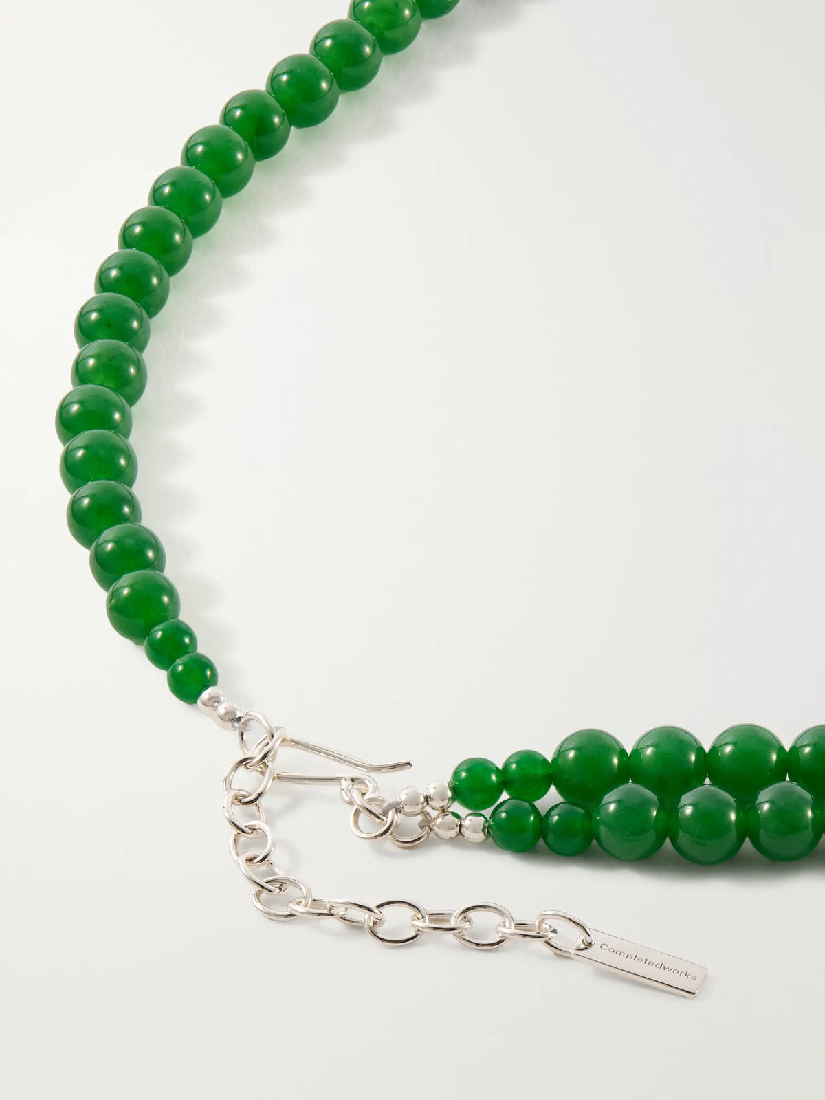 Completedworks The Light Of The Past Beaded Silver-plated Zirconia Necklace