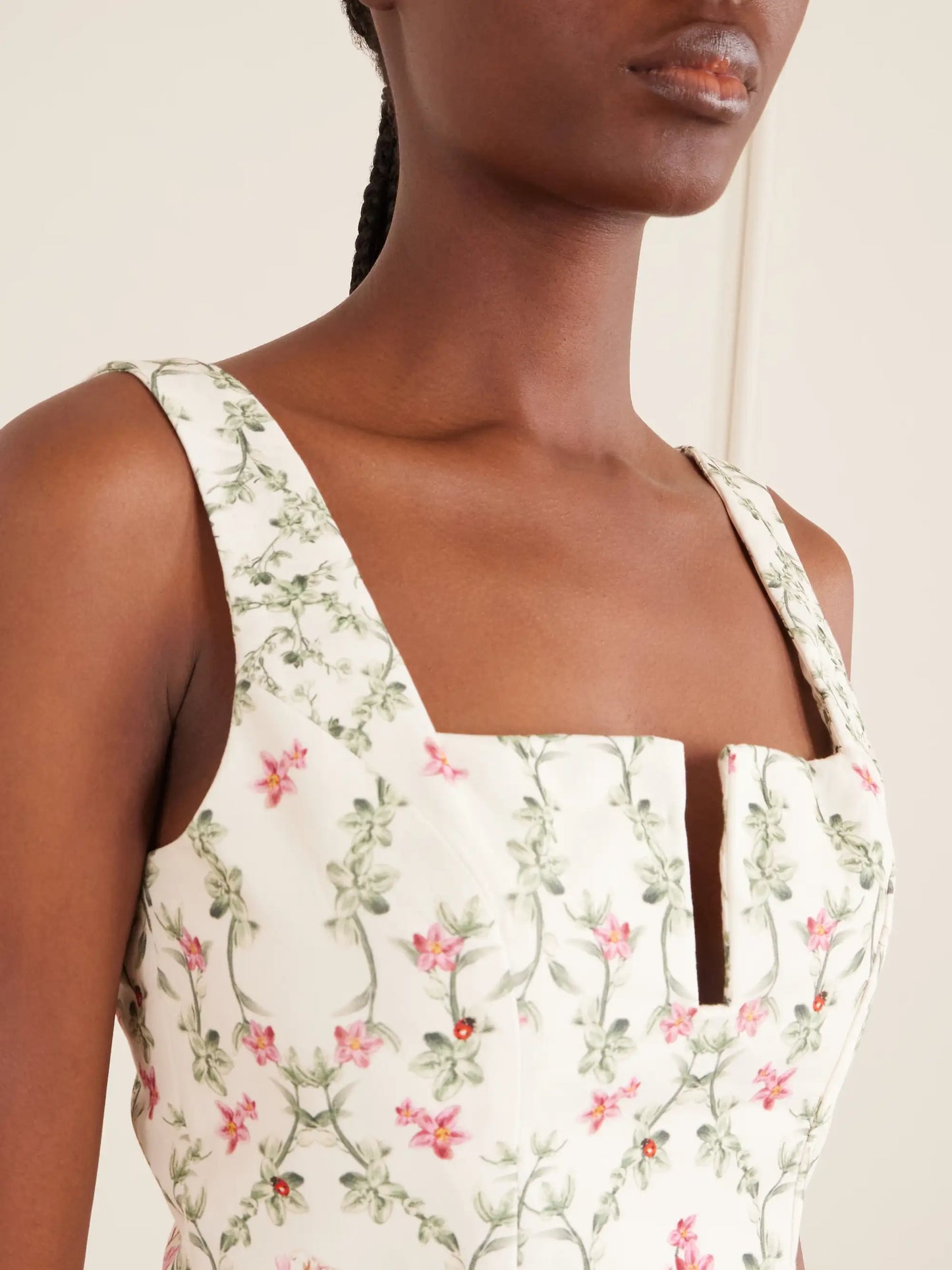 Cauca Tiered Floral-print Cotton Mini Dress