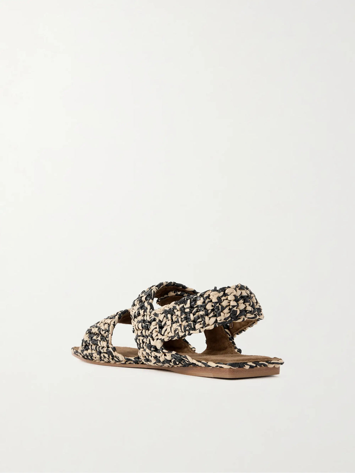 Boden Two-tone Raffia Sandals