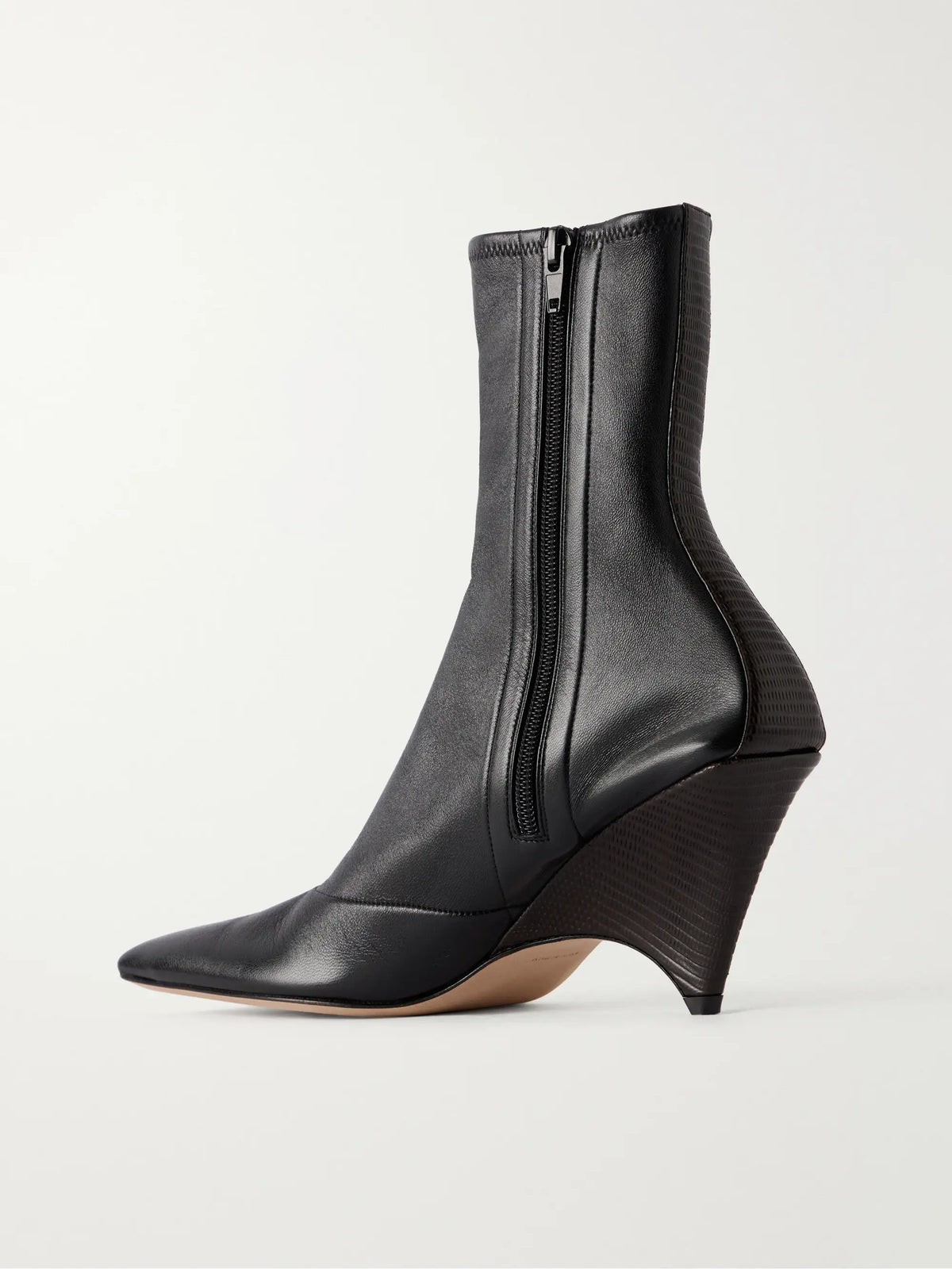 CHRISTEN Edge Stretch 75 Leather Ankle Boots