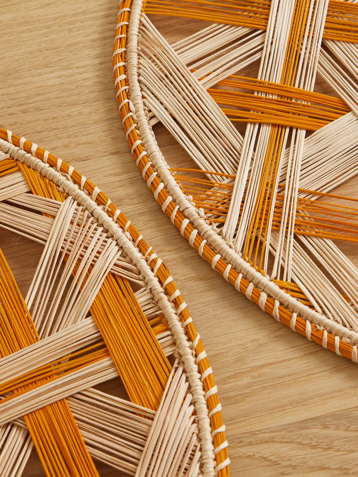 Set Of Two Straw Placemats