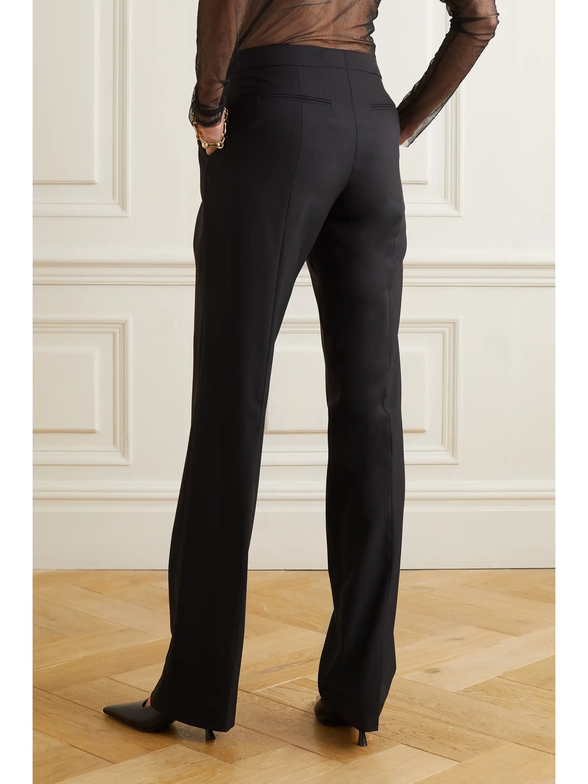 Another Tomorrow + Net Sustain Pleated Merino Wool Straight-leg Pants