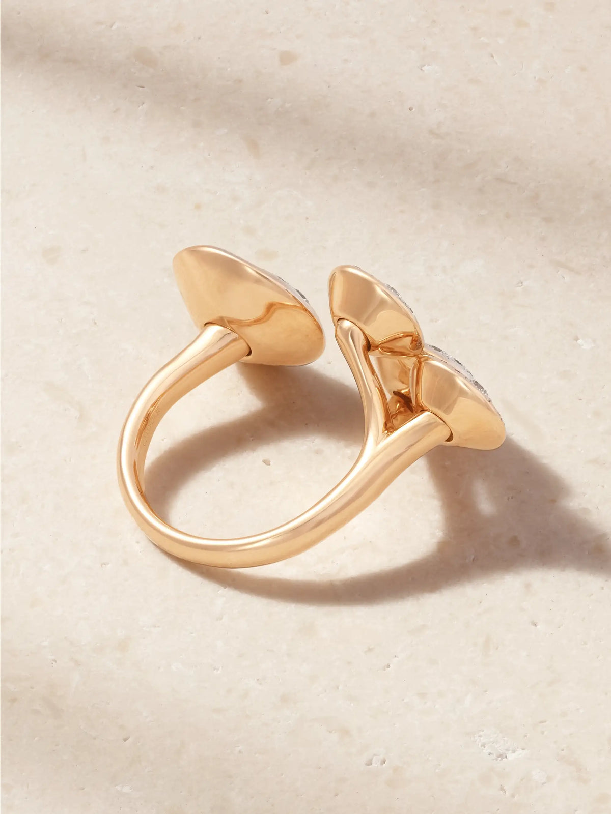 Pomellato Sabbia 18-karat Rose And Rhodium-plated White Gold Diamond Ring