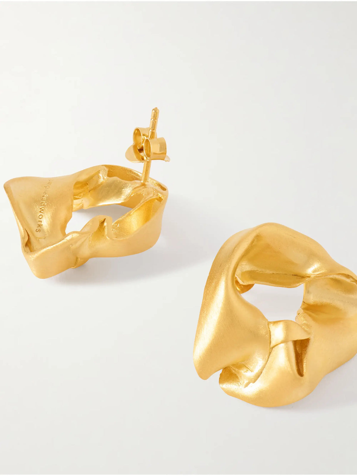 Notsobig Scrunch Gold Vermeil Earrings