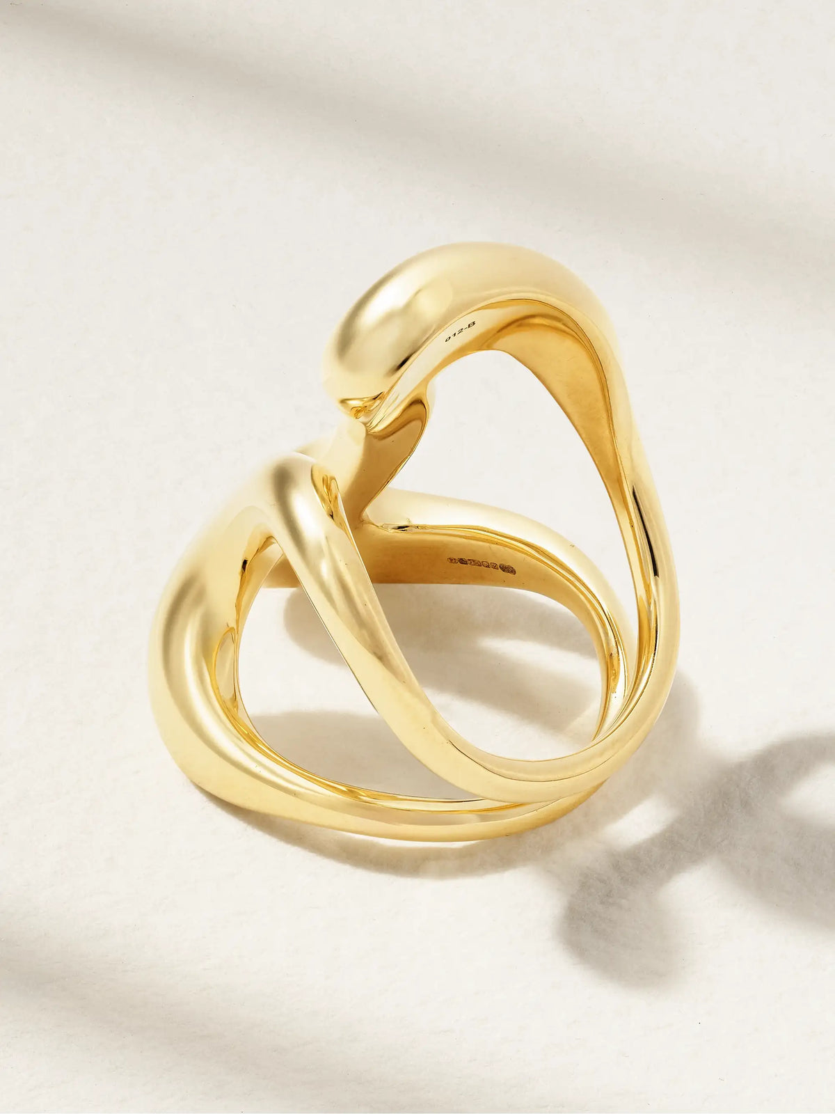 Bold Stream Open 18-karat Gold Ring