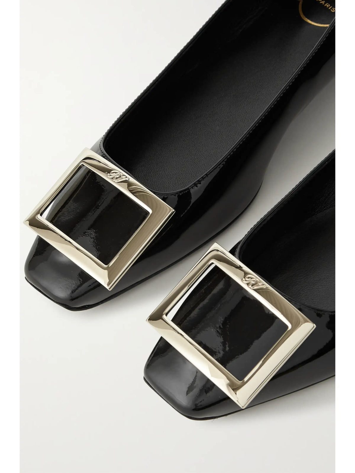 Trompette Bellerine Glossed-leather Ballet Flats