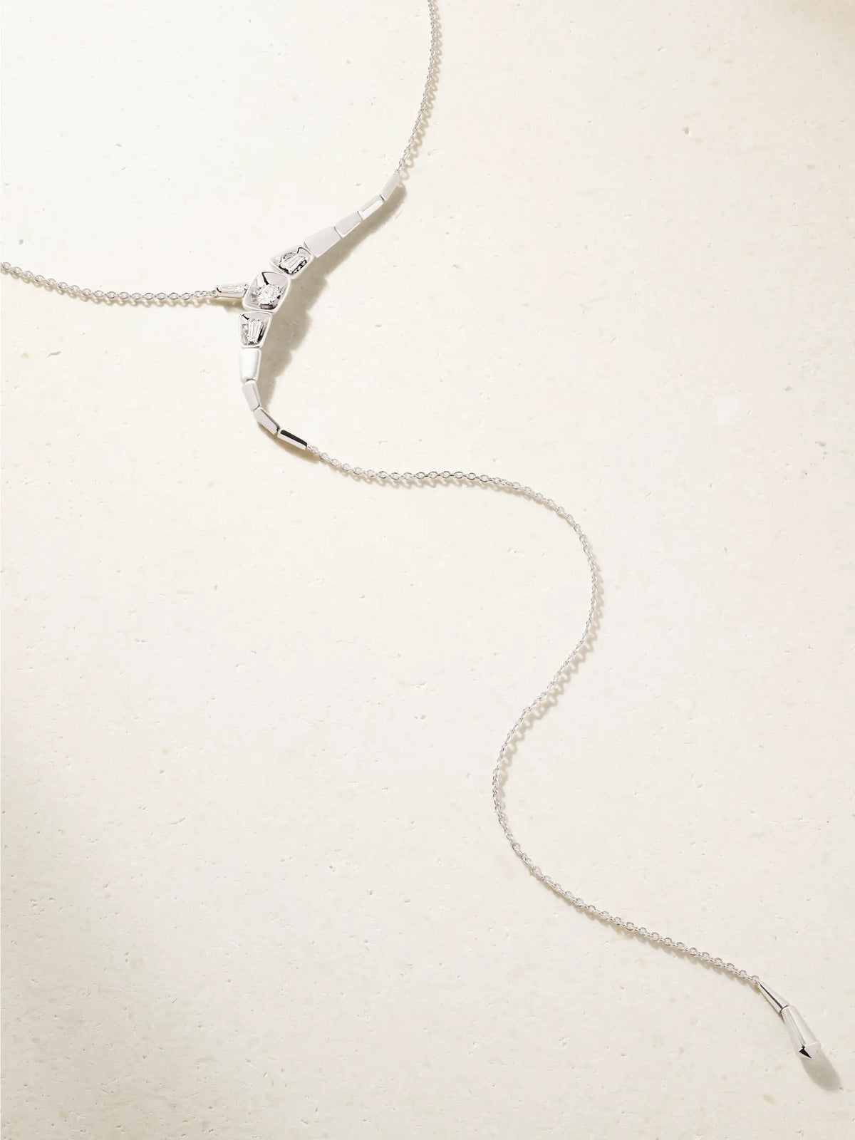 Nikos Koulis 18-karat White Gold Diamond Necklace