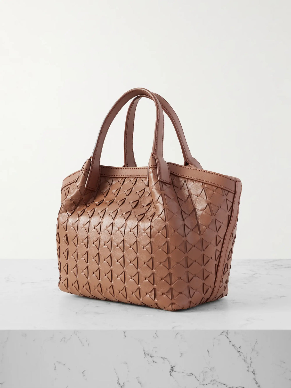 Secret Mini Woven Leather Shoulder Bag