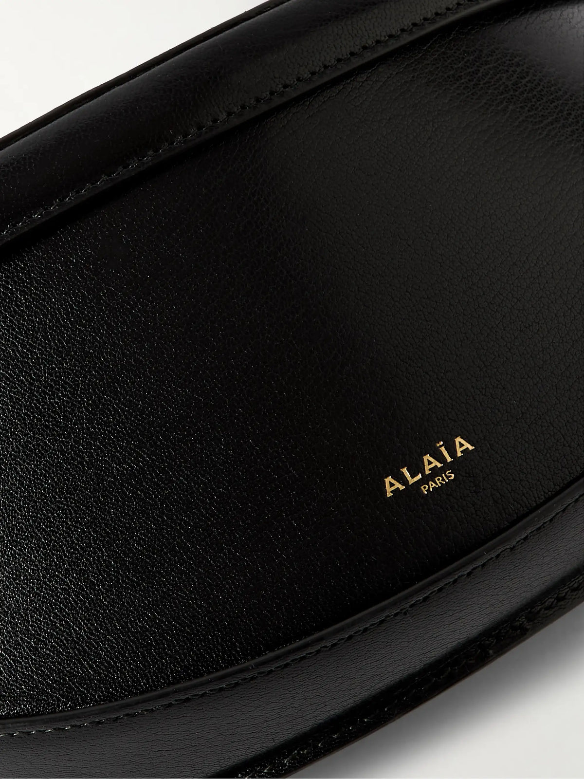 Molded East West Leather Shoulder Bag