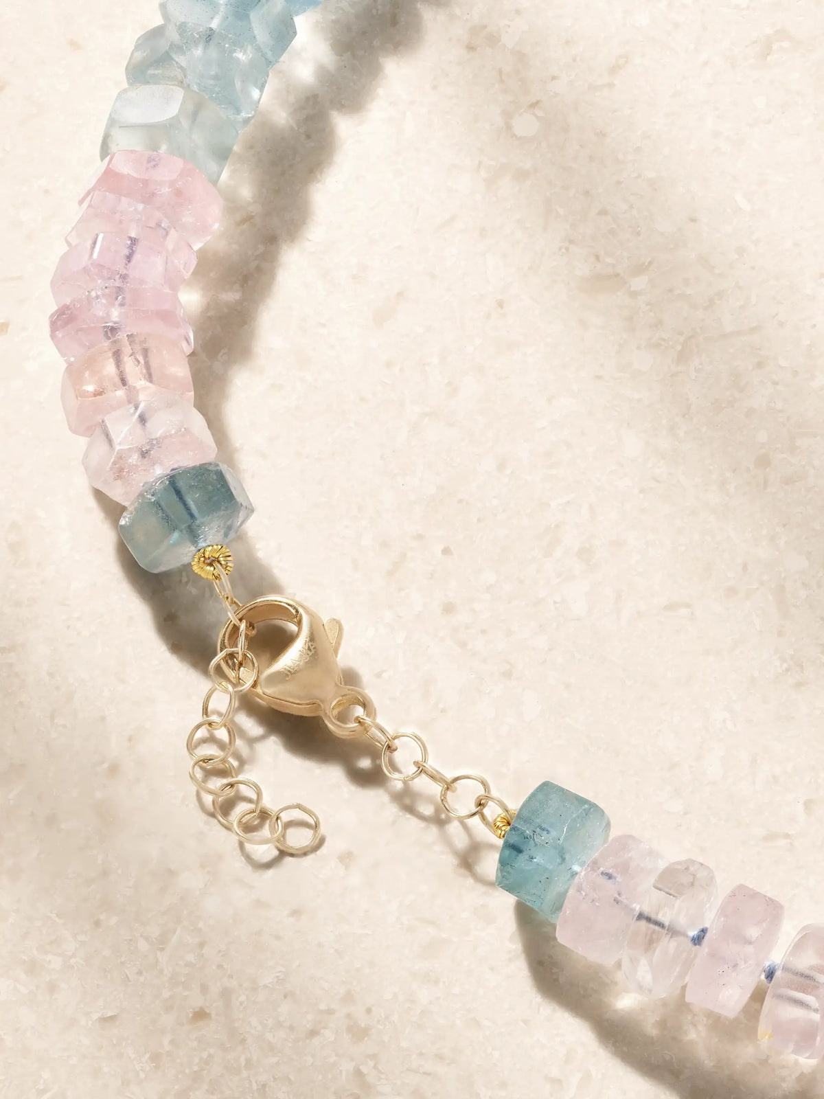 JIA JIA 14-karat Yellow Gold Aquamarine Beaded Necklace