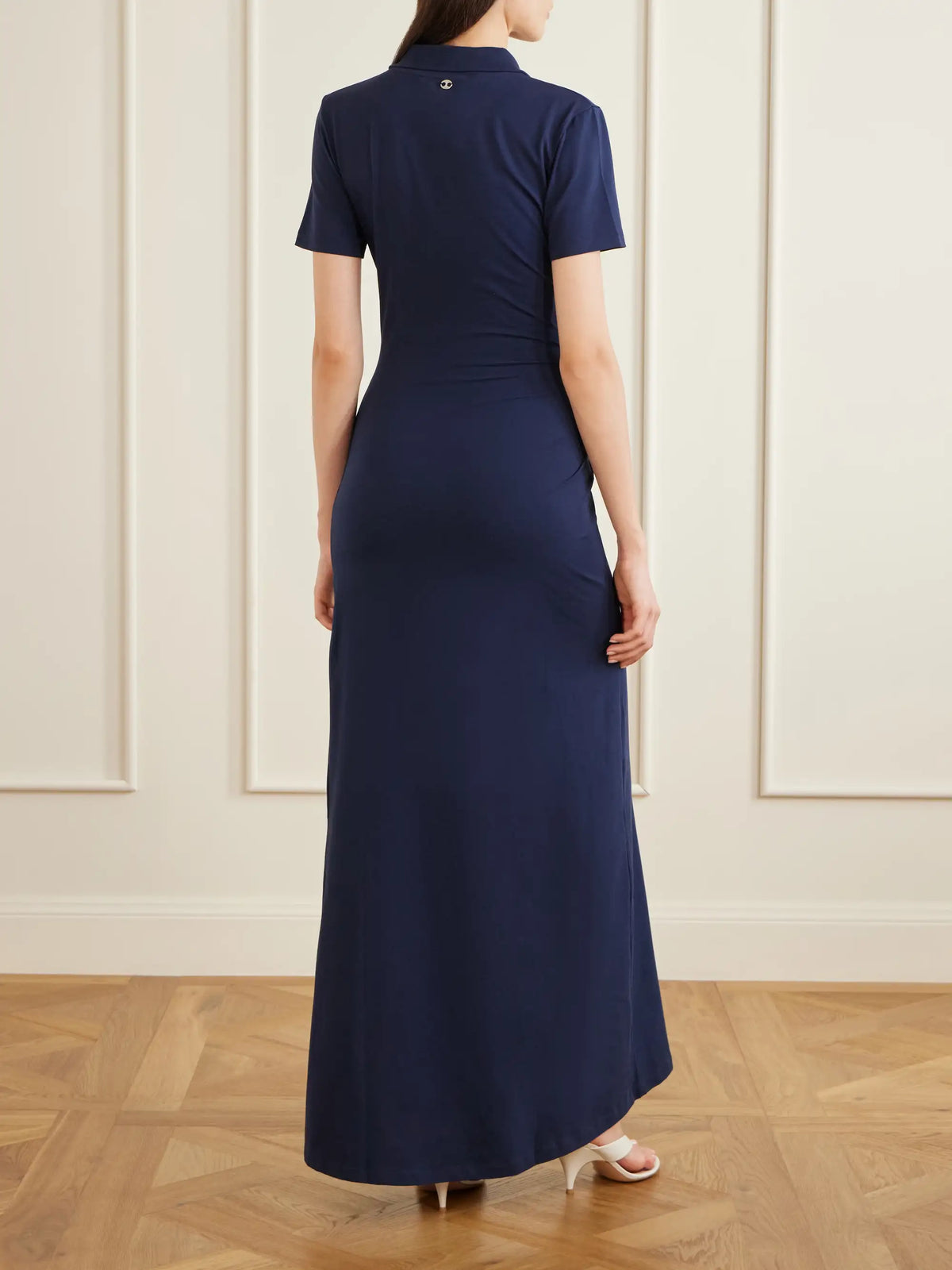 Embellished Jersey Midi Dress