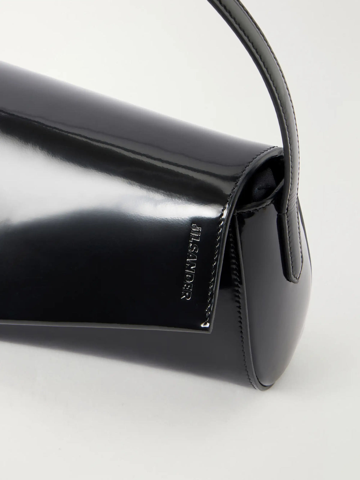 Jil Sander Kante Patent-leather Shoulder Bag