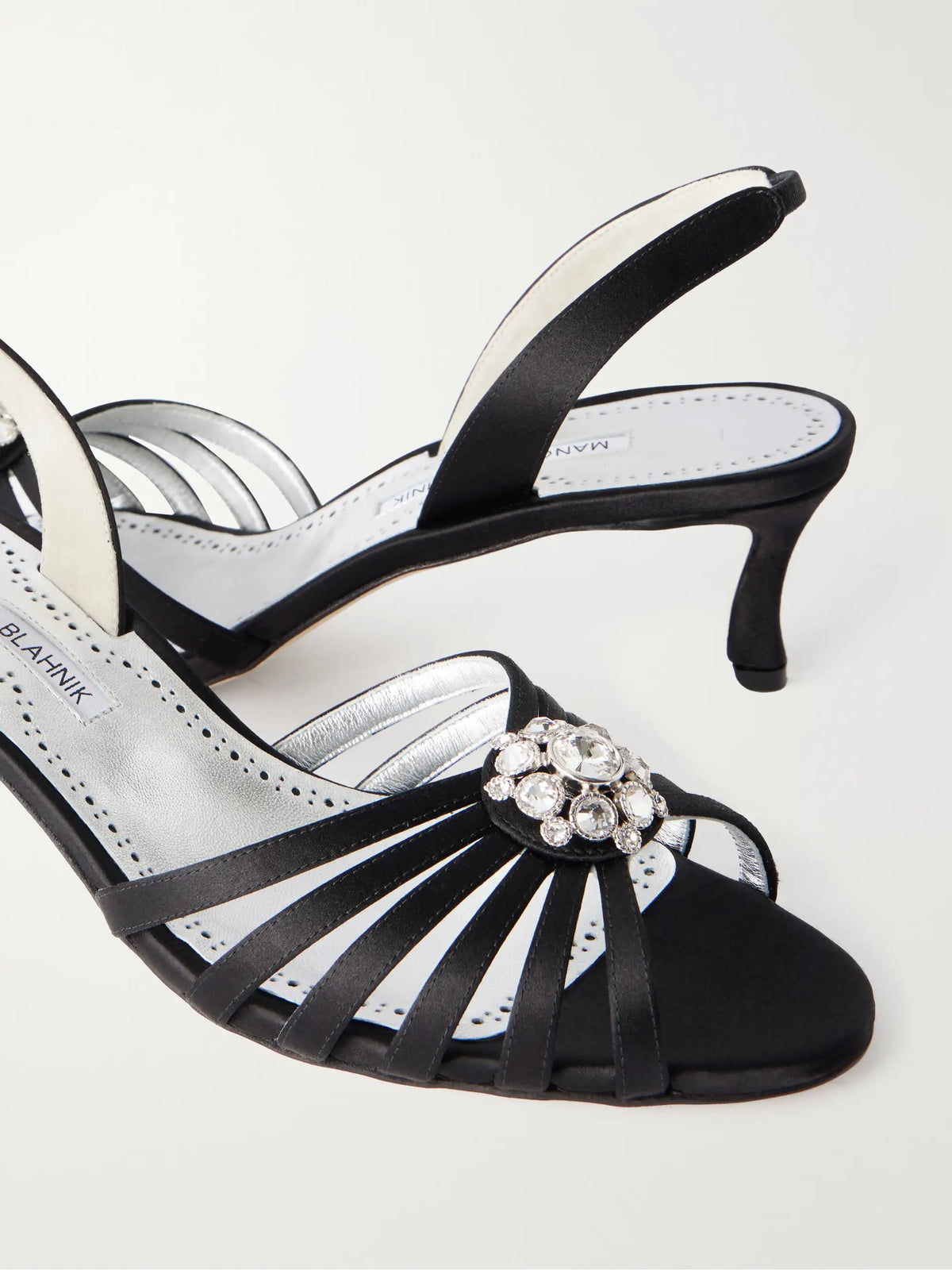 Fulmasli 50 Embellished Satin Sandals