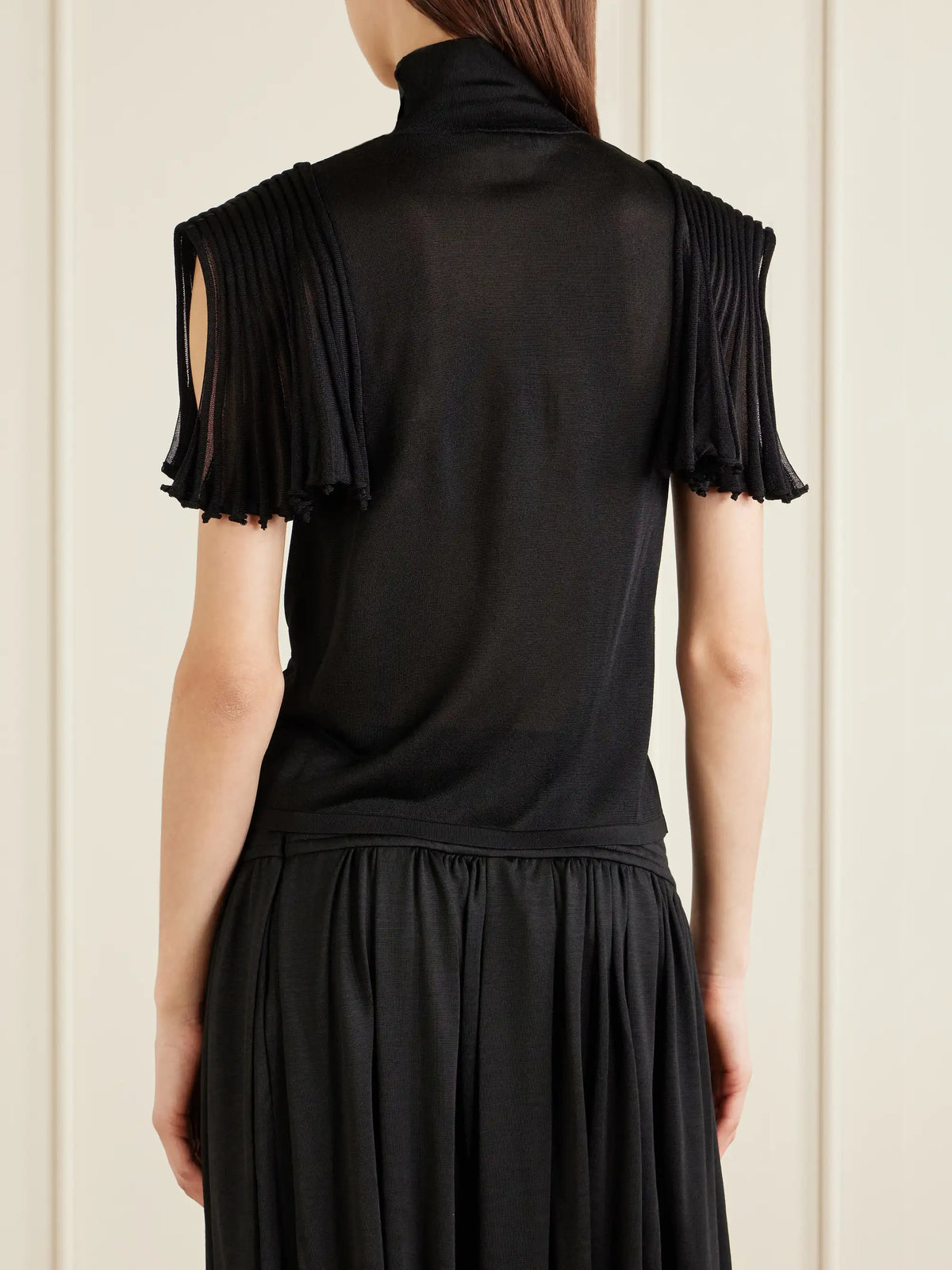 Alaïa Cropped Jersey Top