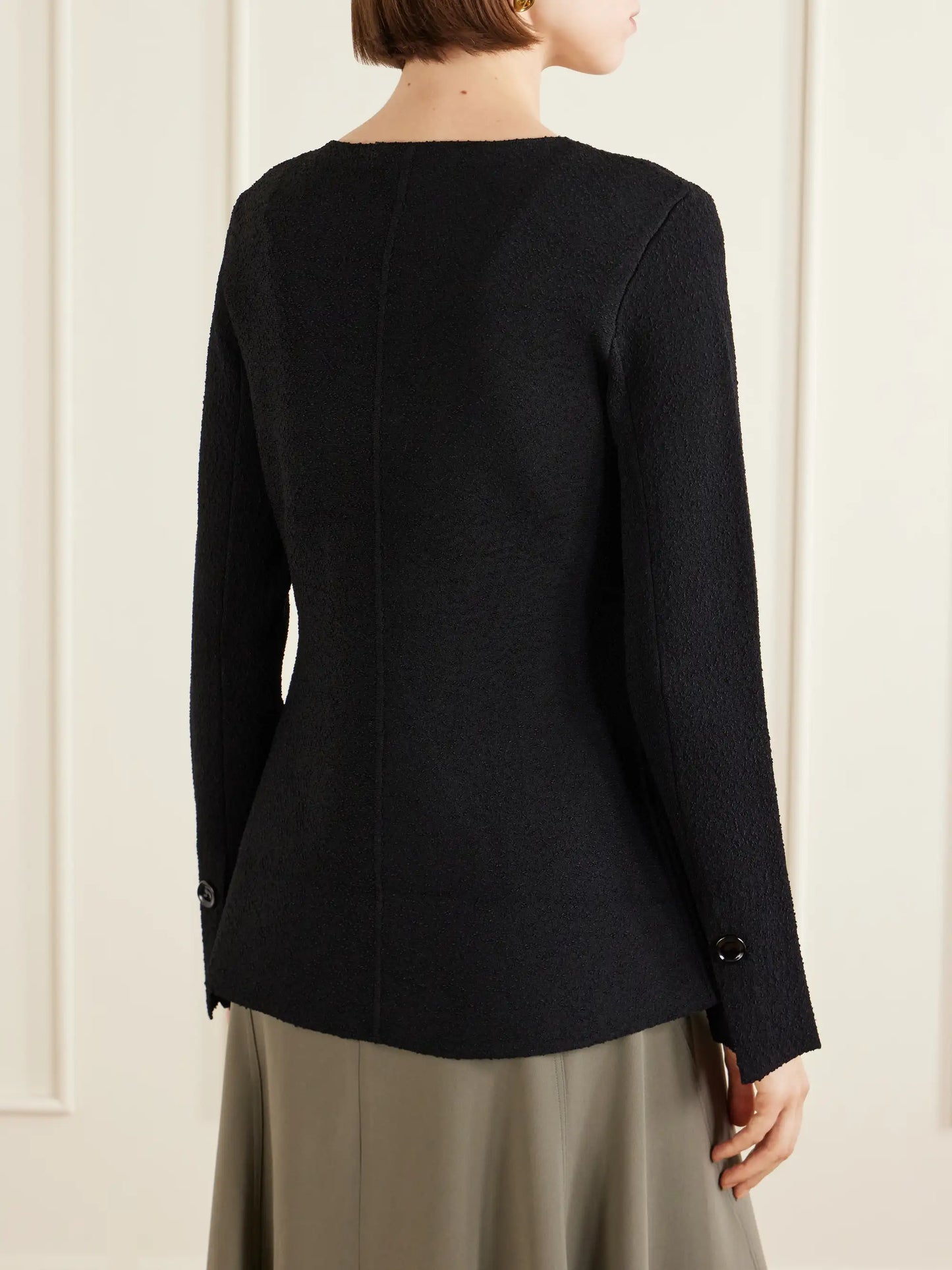 Sukki Draped Bouclé Jacket