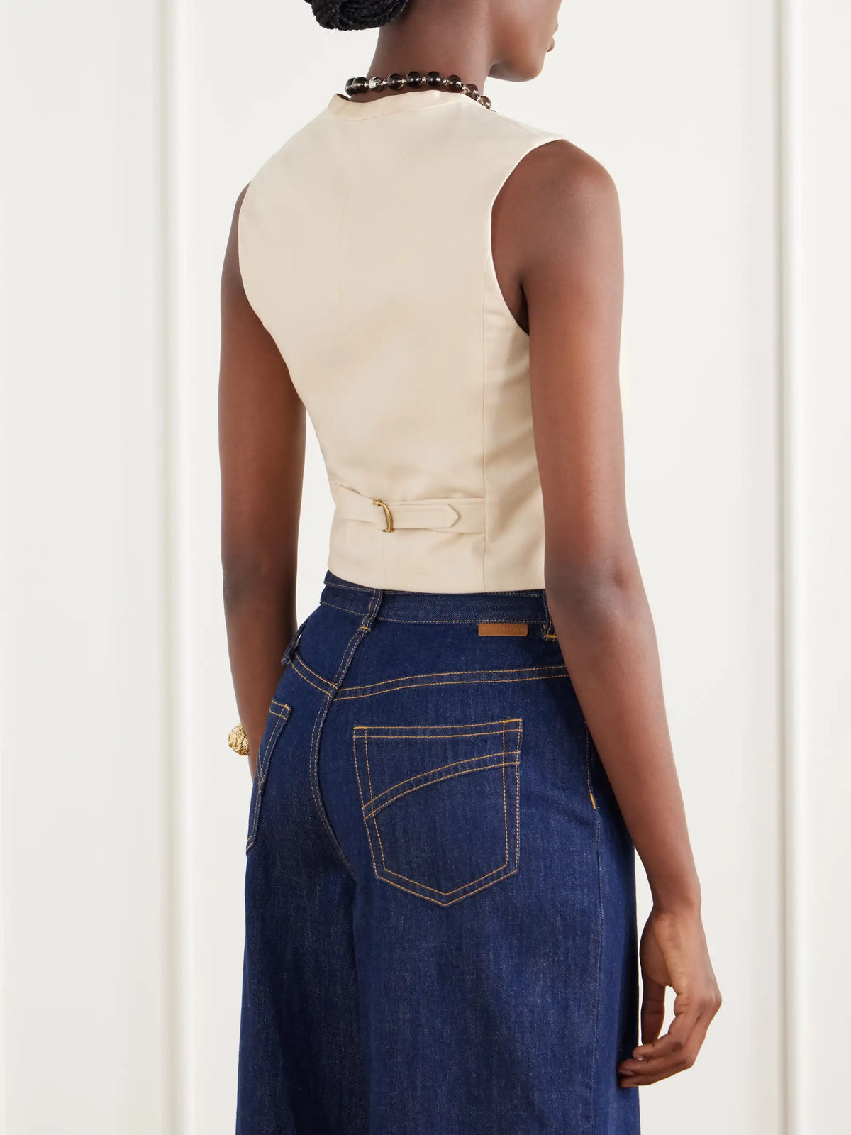 Zimmermann Valiant Satin-trimmed Wool-blend Vest