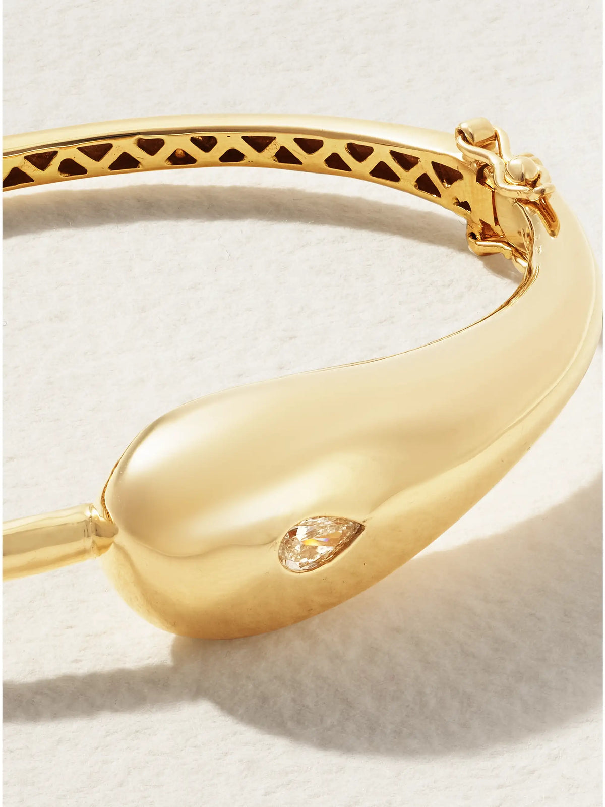 Droplet 14-karat Gold Diamond Bracelet