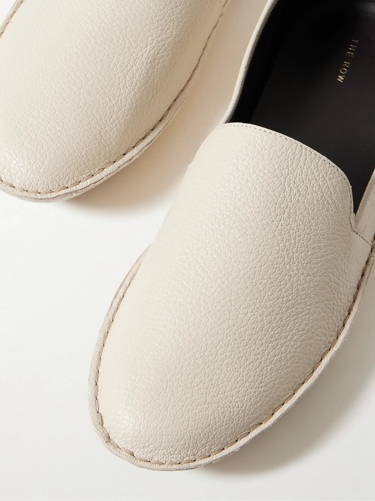 Vasko Textured-leather Loafers