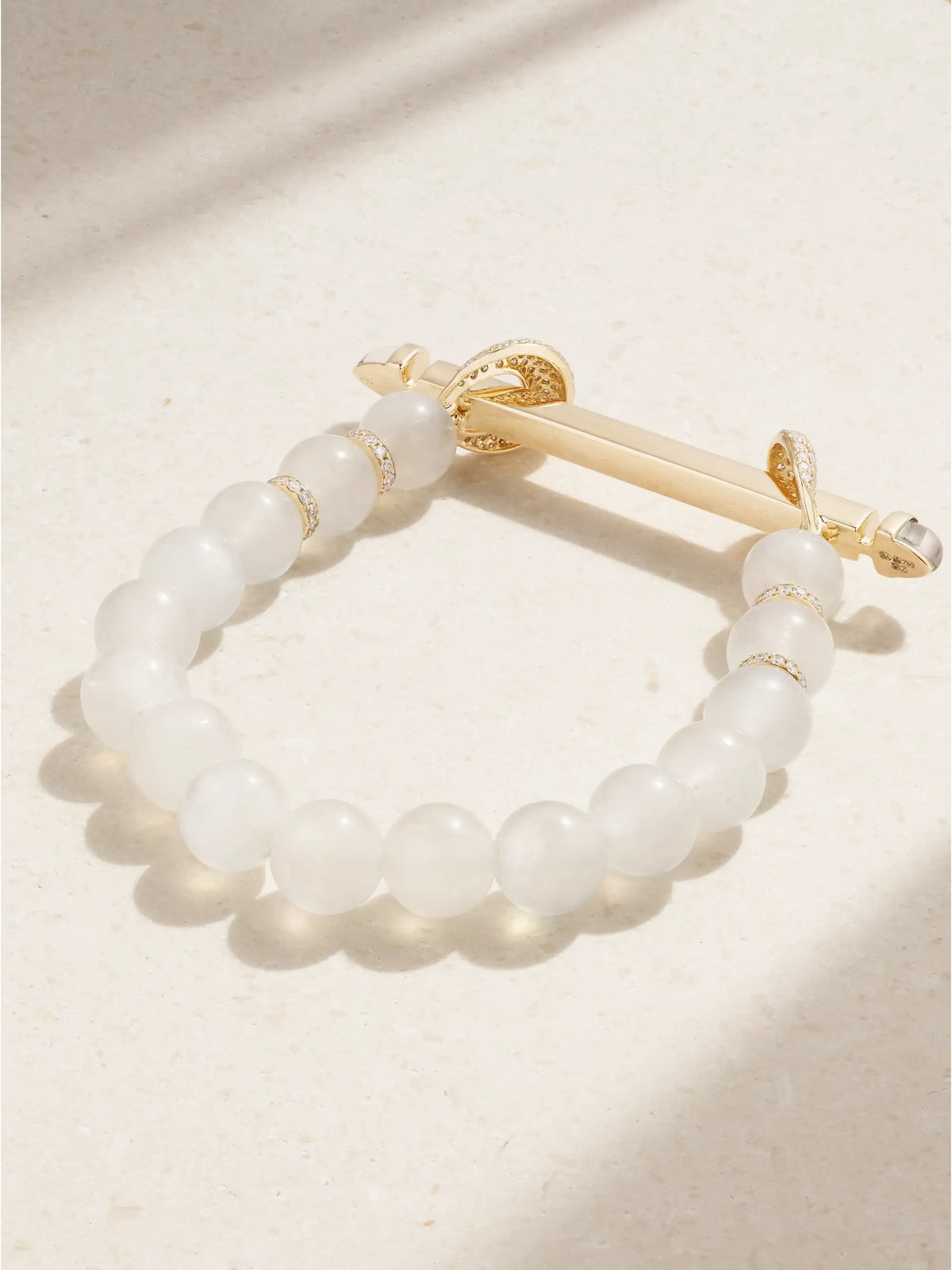 Chakra 18-karat Gold Multi-stone Bracelet