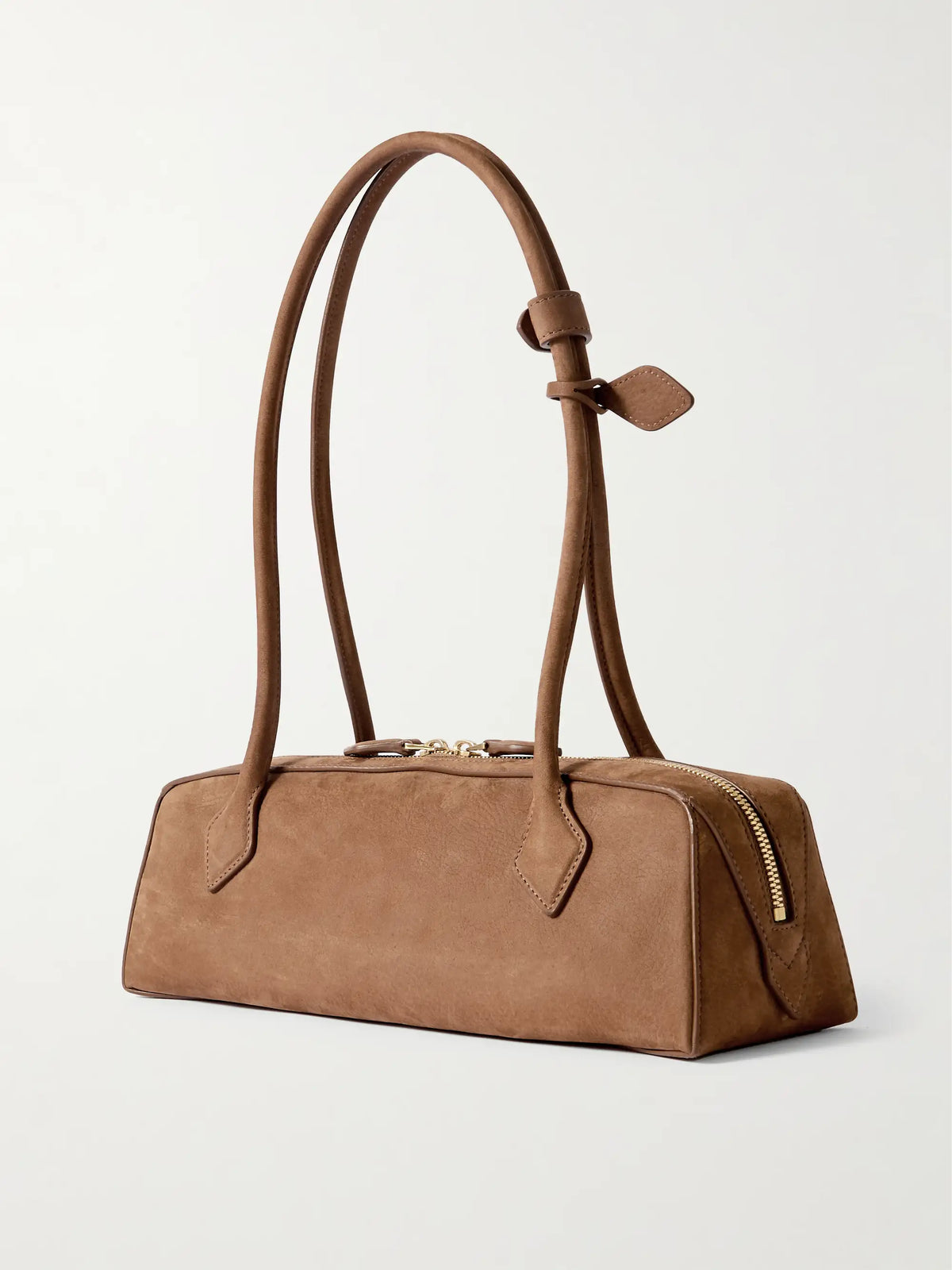Le Teckel Medium Nubuck Shoulder Bag