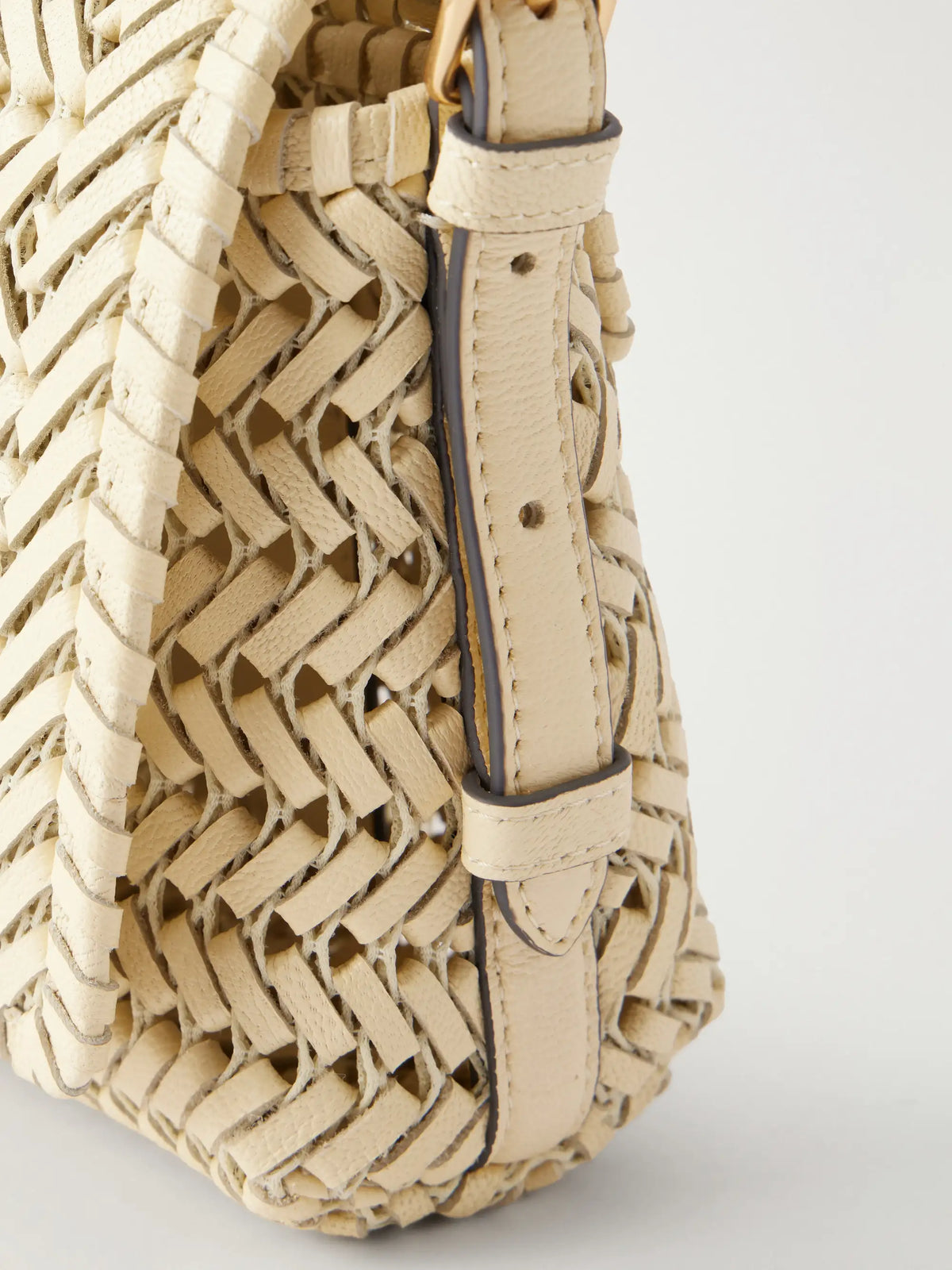 The Nesson Woven Leather Shoulder Bag