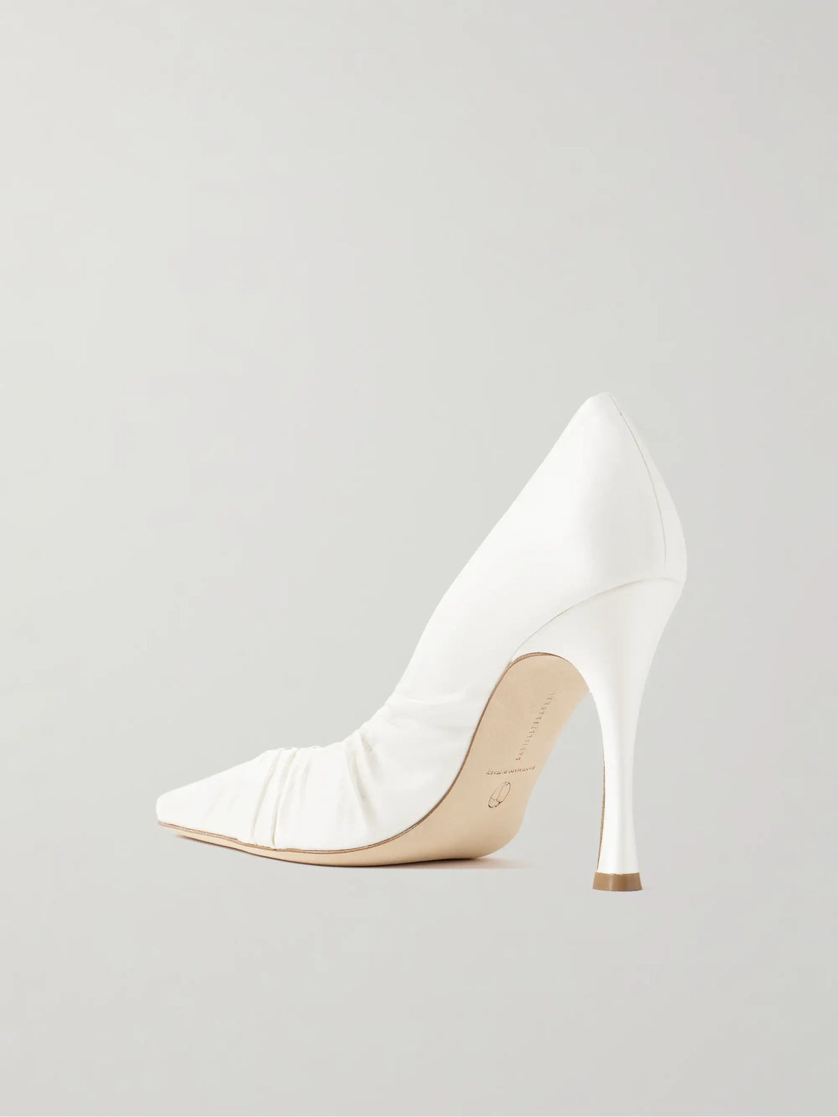 Nala Ruched Satin Pumps