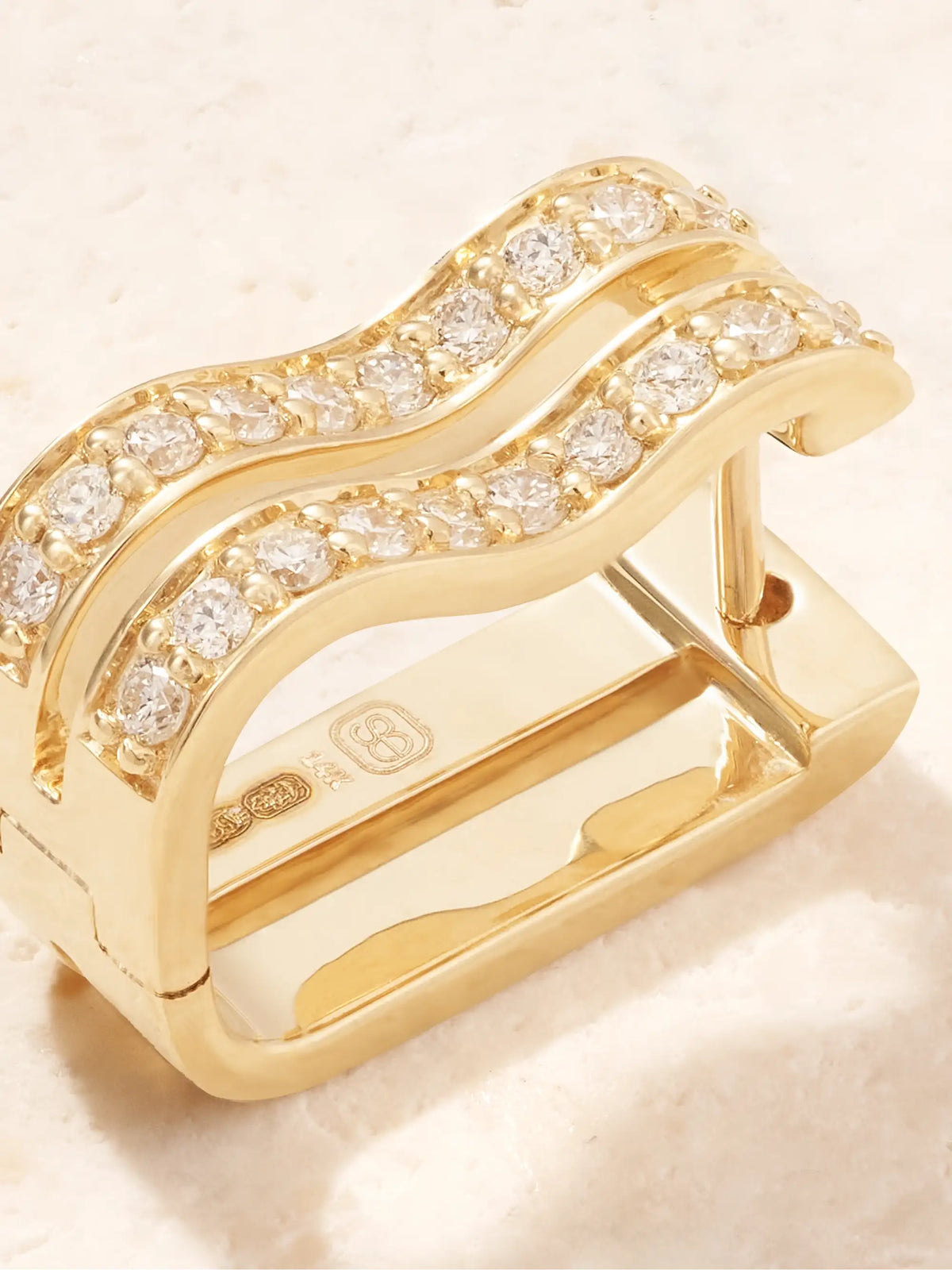 14-karat Gold Diamond Single Earring