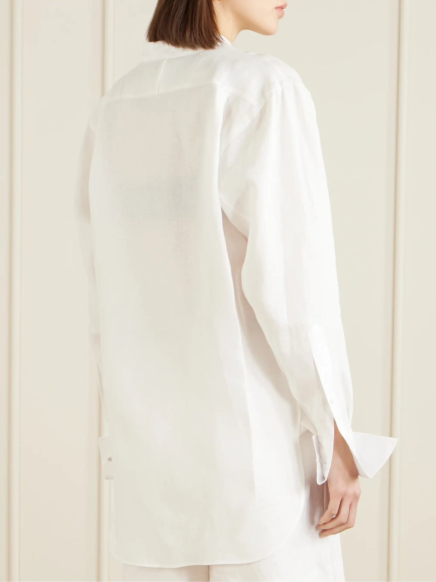 Kirstin Cotton-trimmed Linen Shirt
