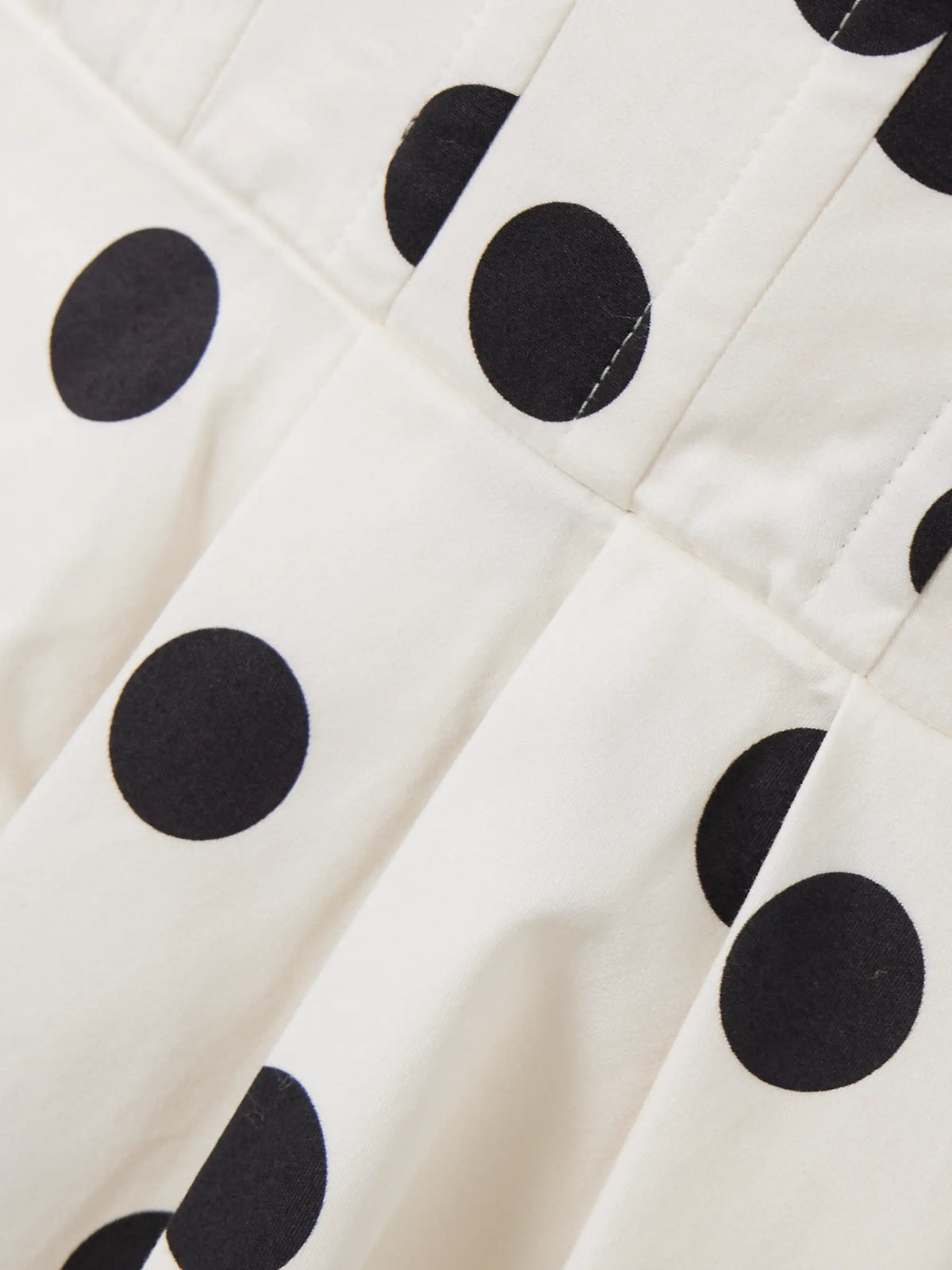 Rebecca Vallance Maisie Pleated Polka-dot Cotton-blend Poplin Mini Dress