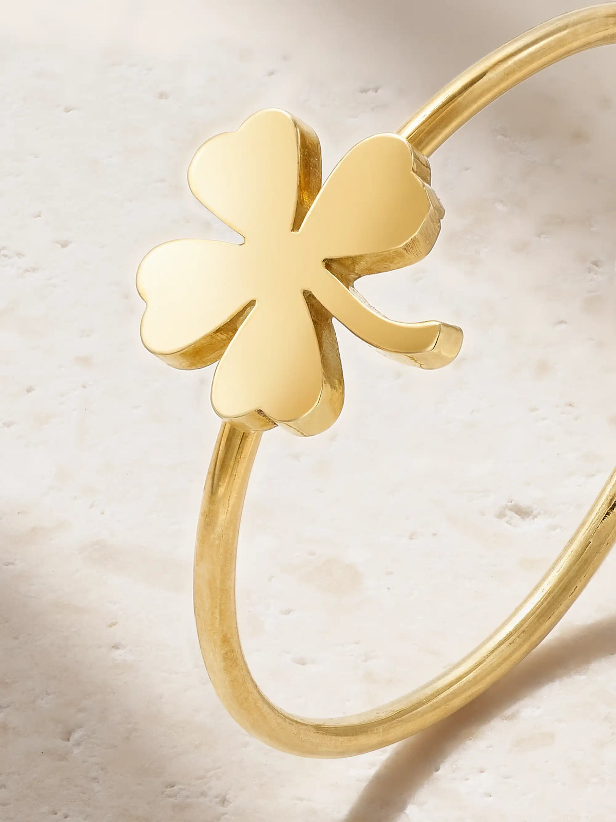 Mini Clover 18-karat Gold Ring
