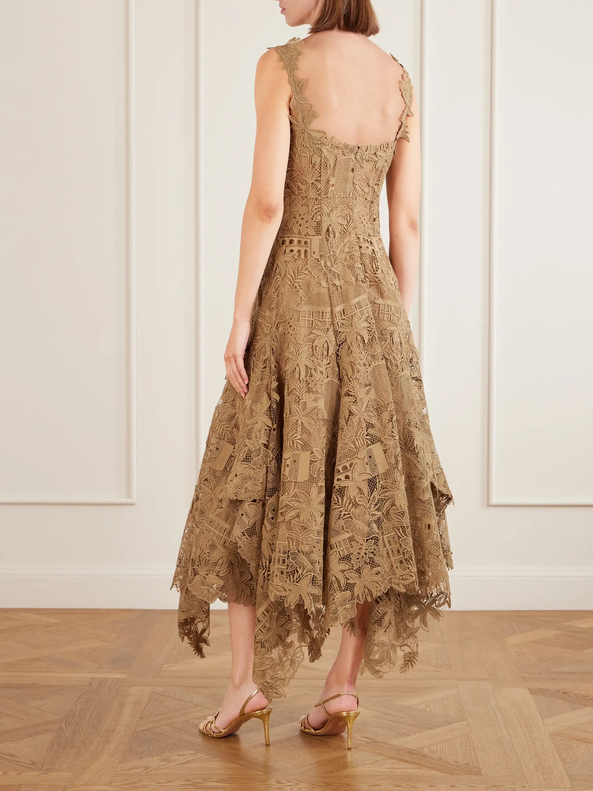 Guipure-lace Midi Dress