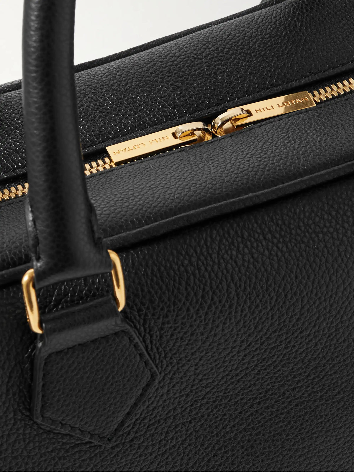 Jaclyn Textured-leather Tote