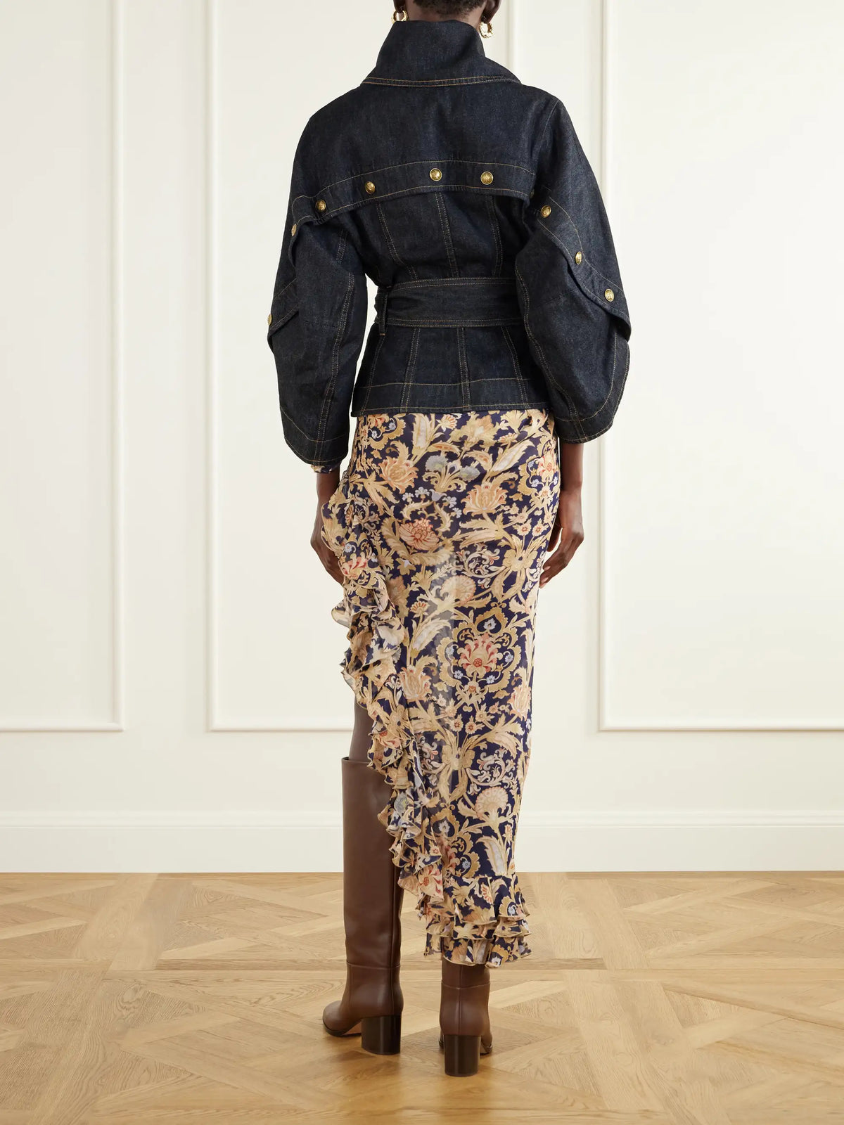 Zimmermann Valiant Belted Denim Jacket