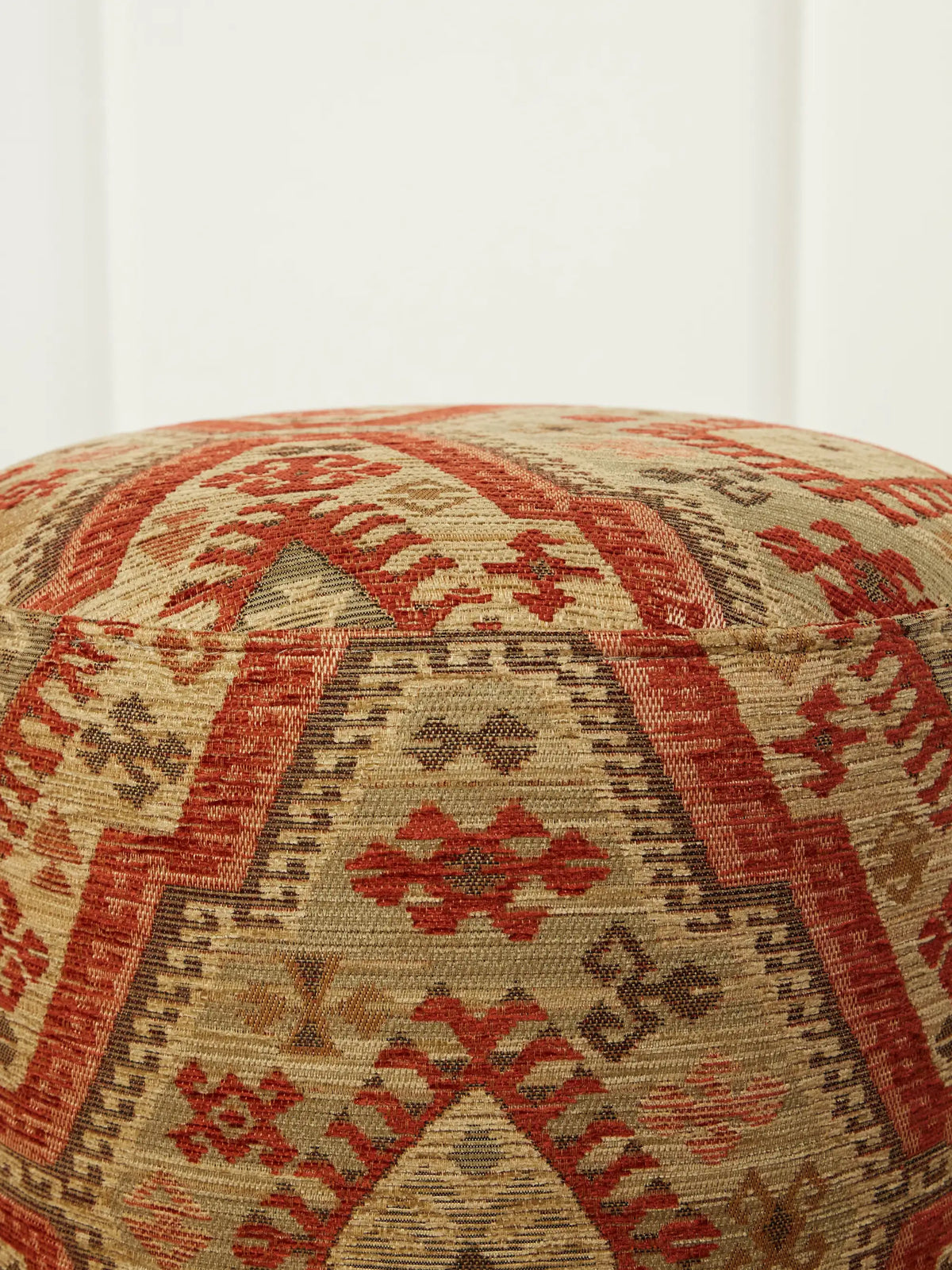 SIX THE RESIDENCE Kashmar Pill Velvet-jacquard Pouf