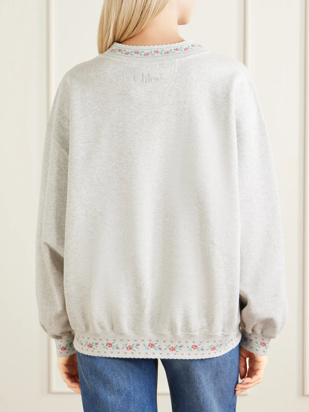 Logo-embroidered Scalloped Cotton-jersey Sweatshirt
