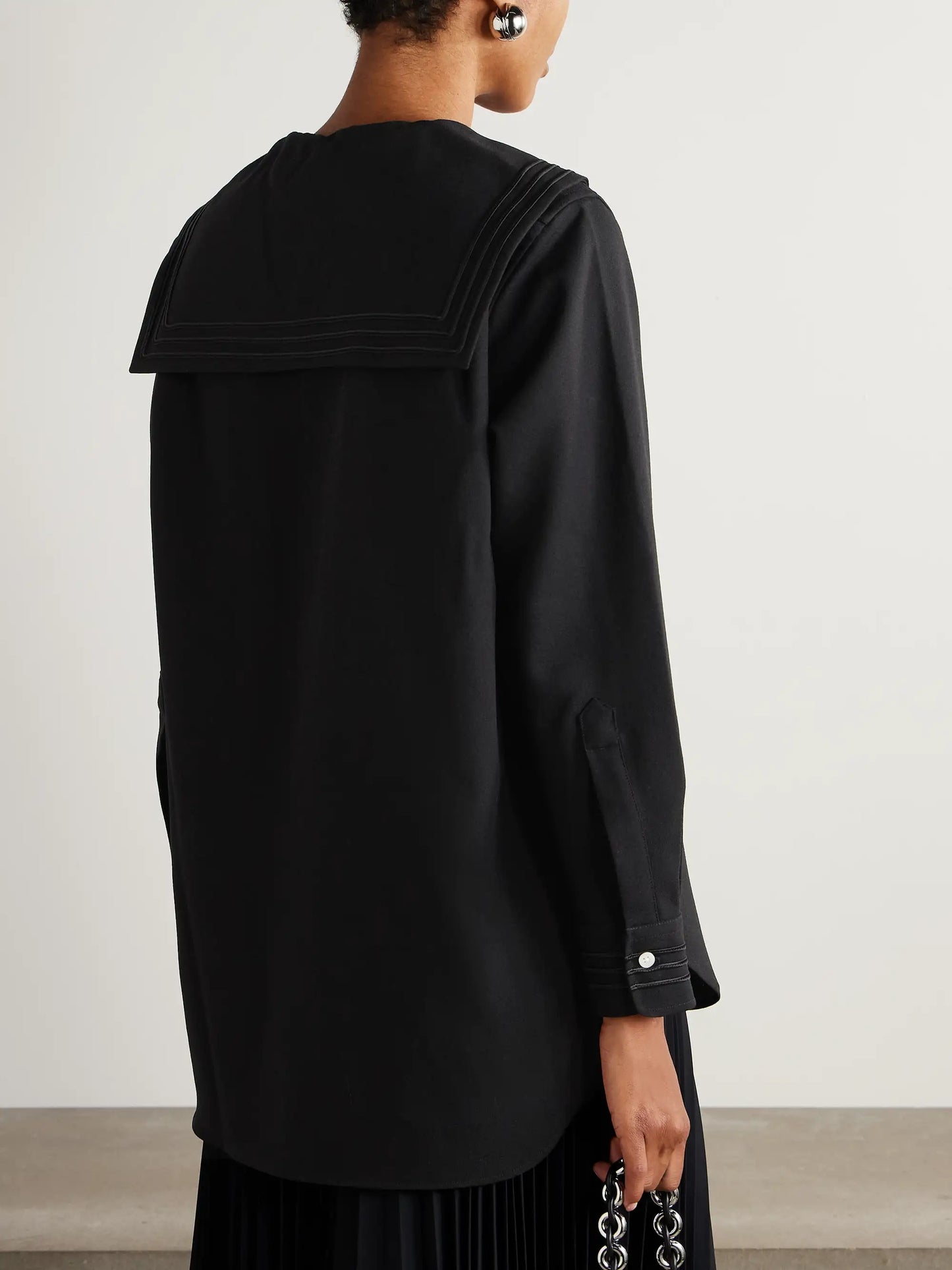 Astor Wool-crepe Blouse
