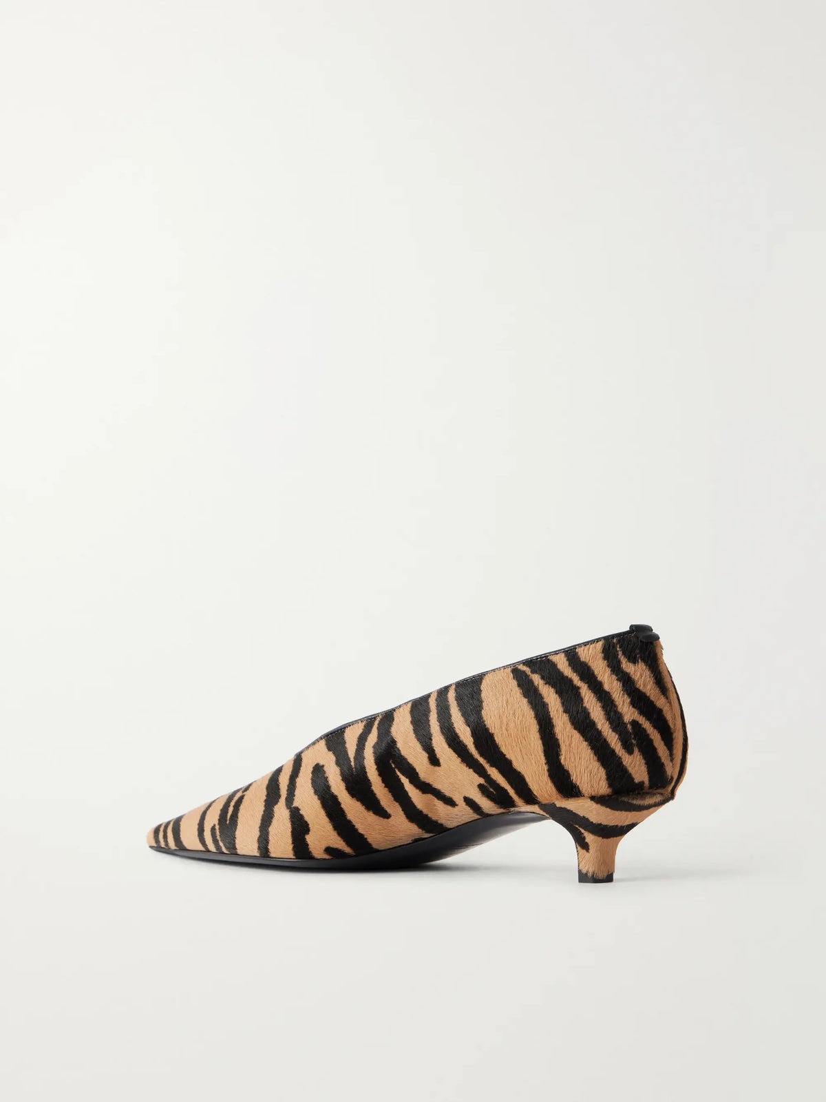TOTEME Sharp 35 Tiger-print Calf-hair Pumps